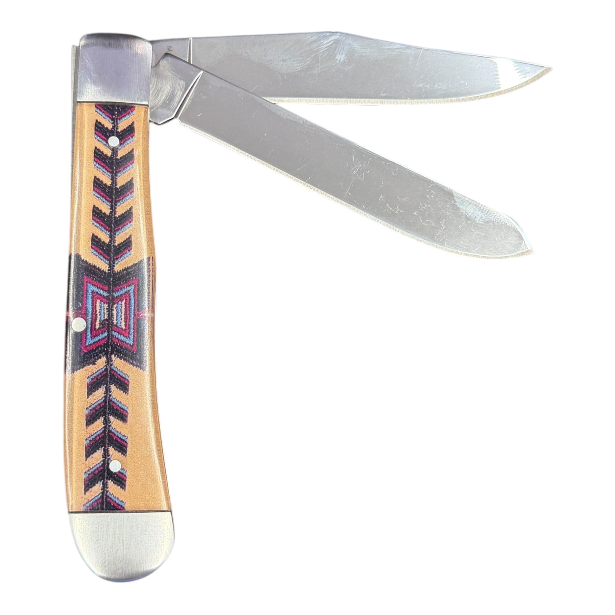 Circle SH Cutlery AP113 Southwestern Arrow Inlay Folding Pocket Knife