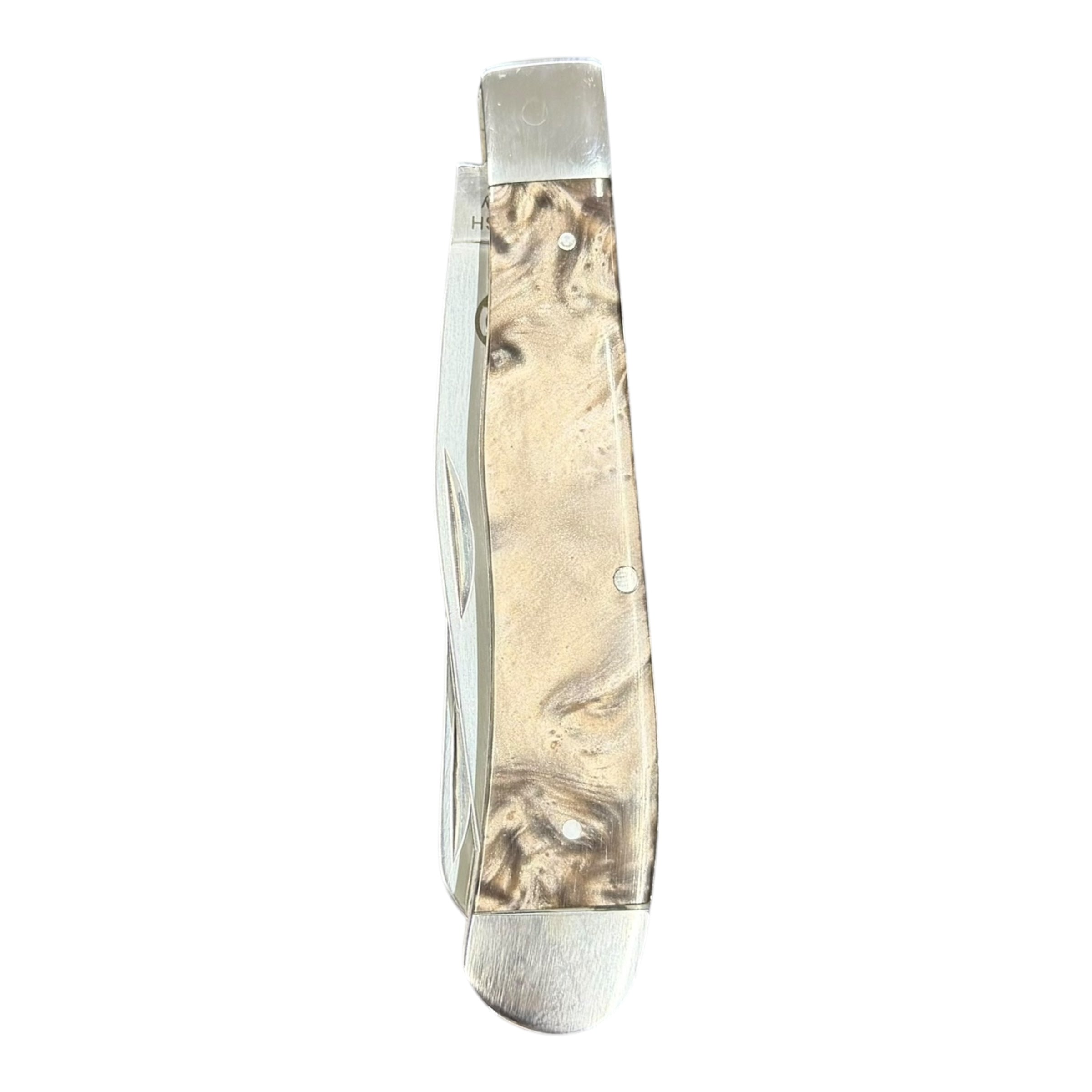 Circle SH Cutlery Trapper Pocket Knife – Marble Handle (Model OK324)
