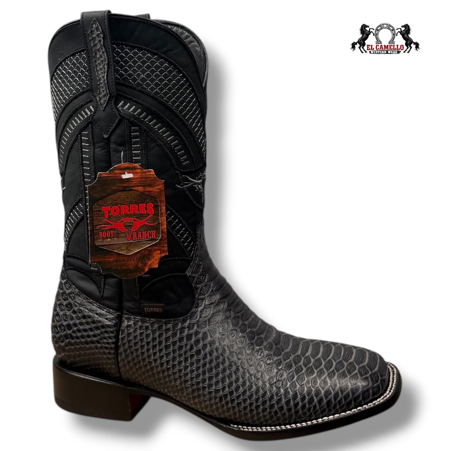 Python Bicolor Negro Torres Boots TBRCC179