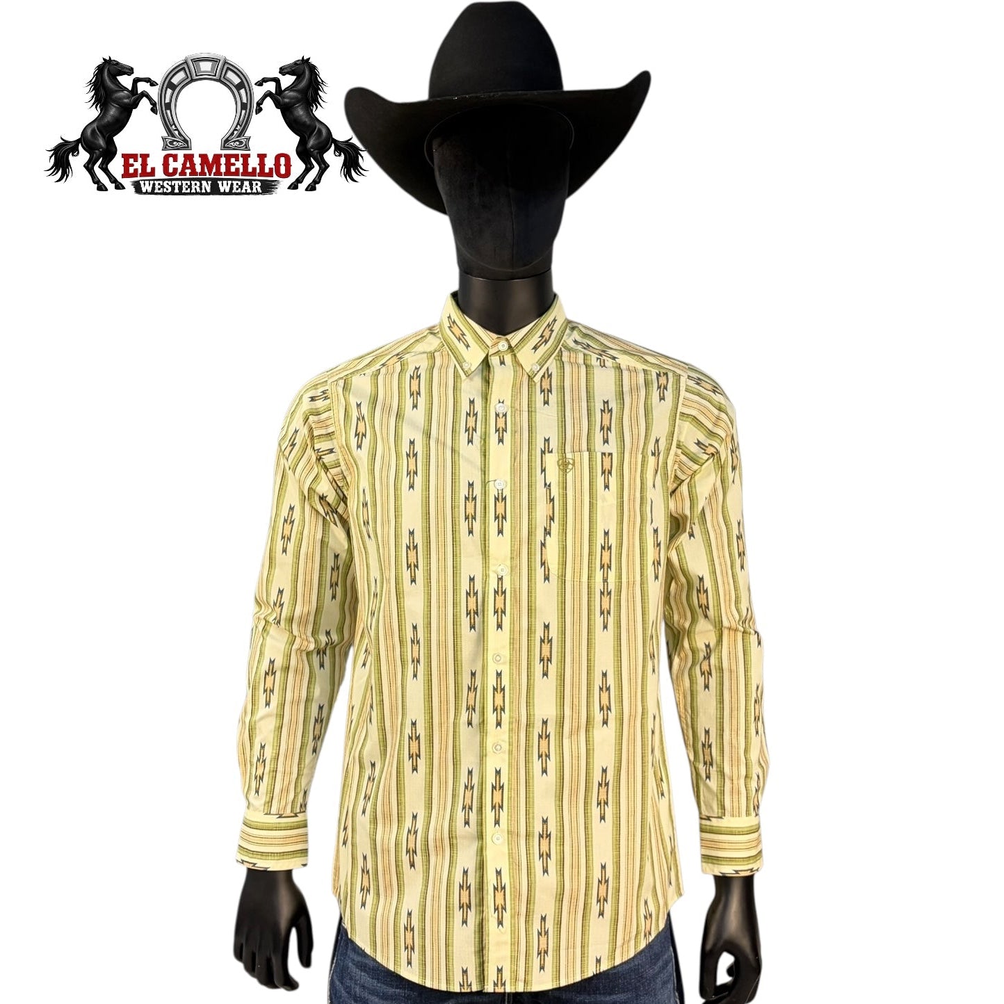 Ariat Men’s Pro Series Aztec Print Short Sleeve Shirt – 10073595