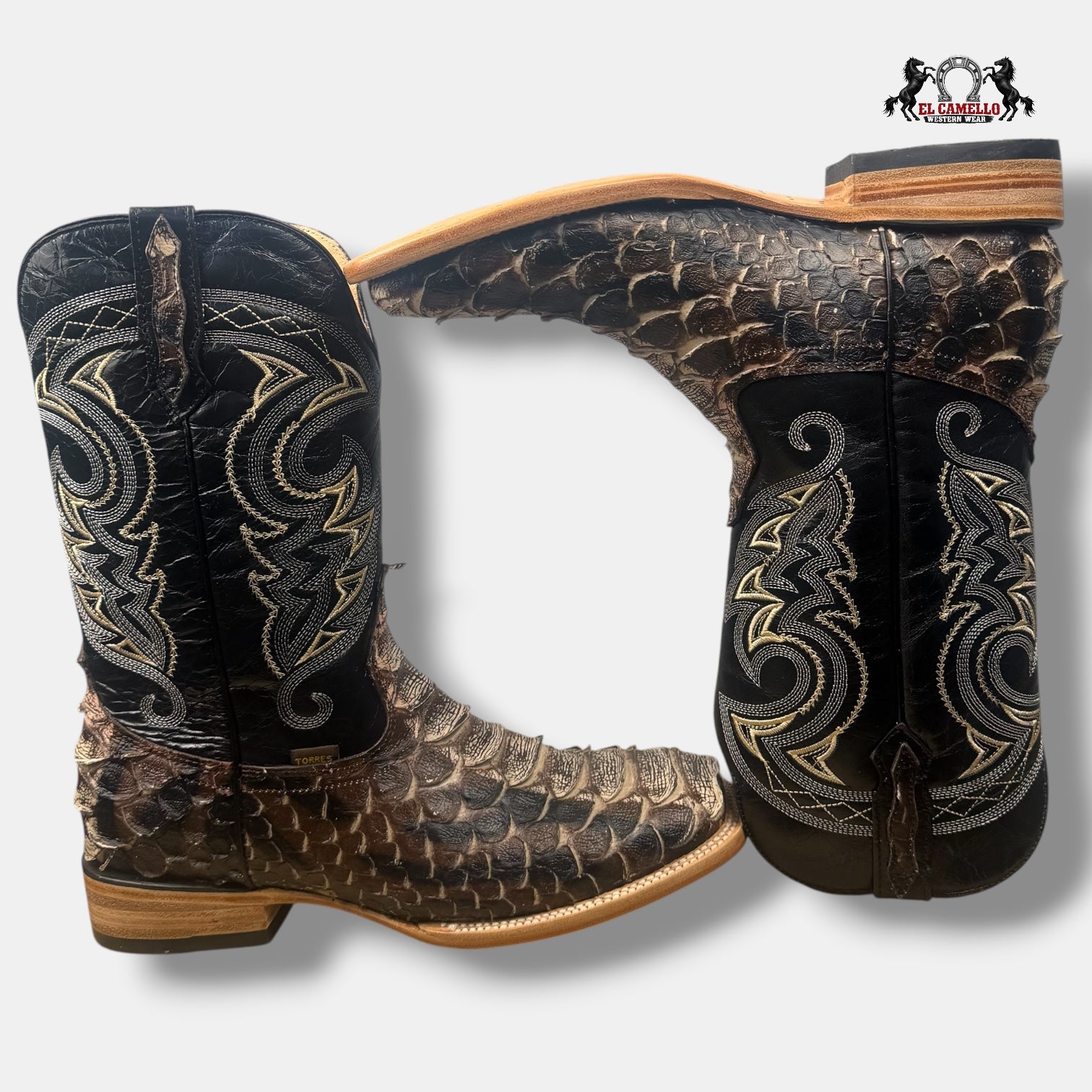 Python Jumbo Cafe-Natural Torres Boots TBRCC181