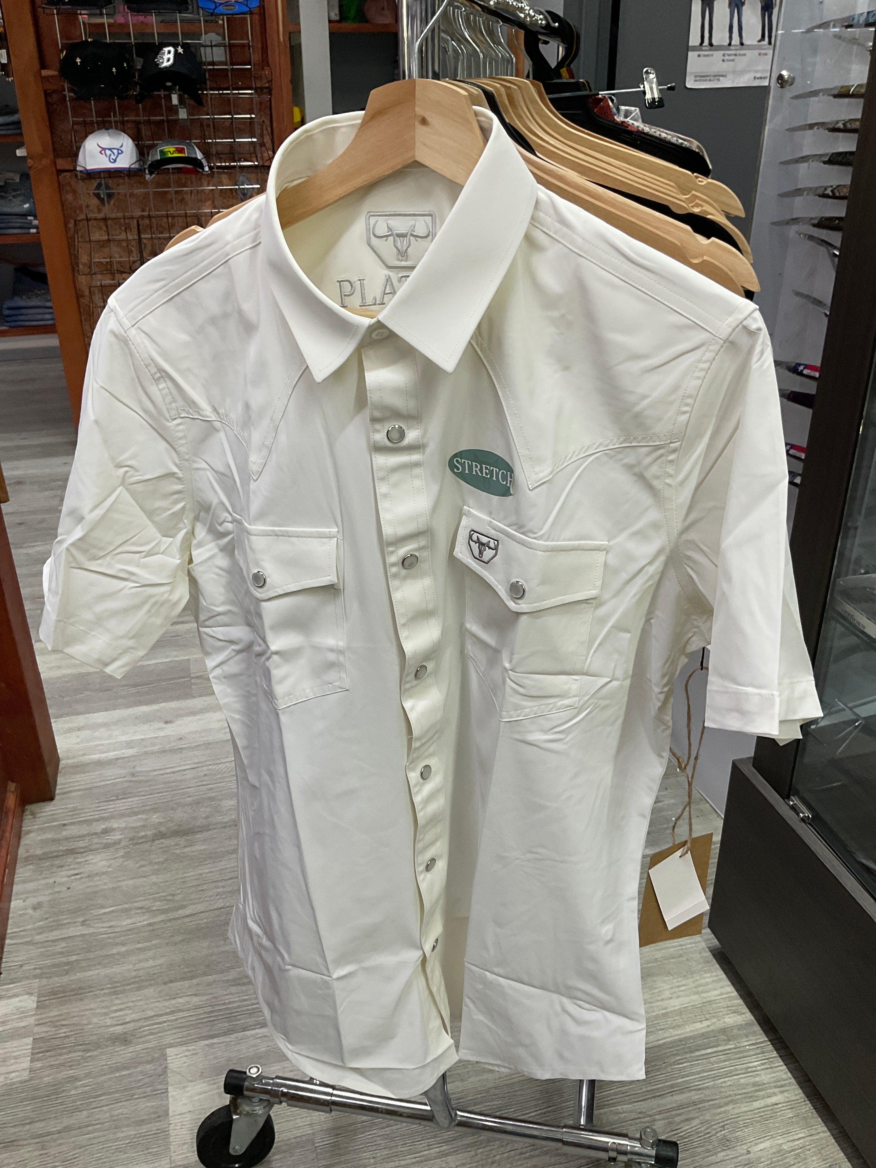 Platini shirt white botones PWS11536