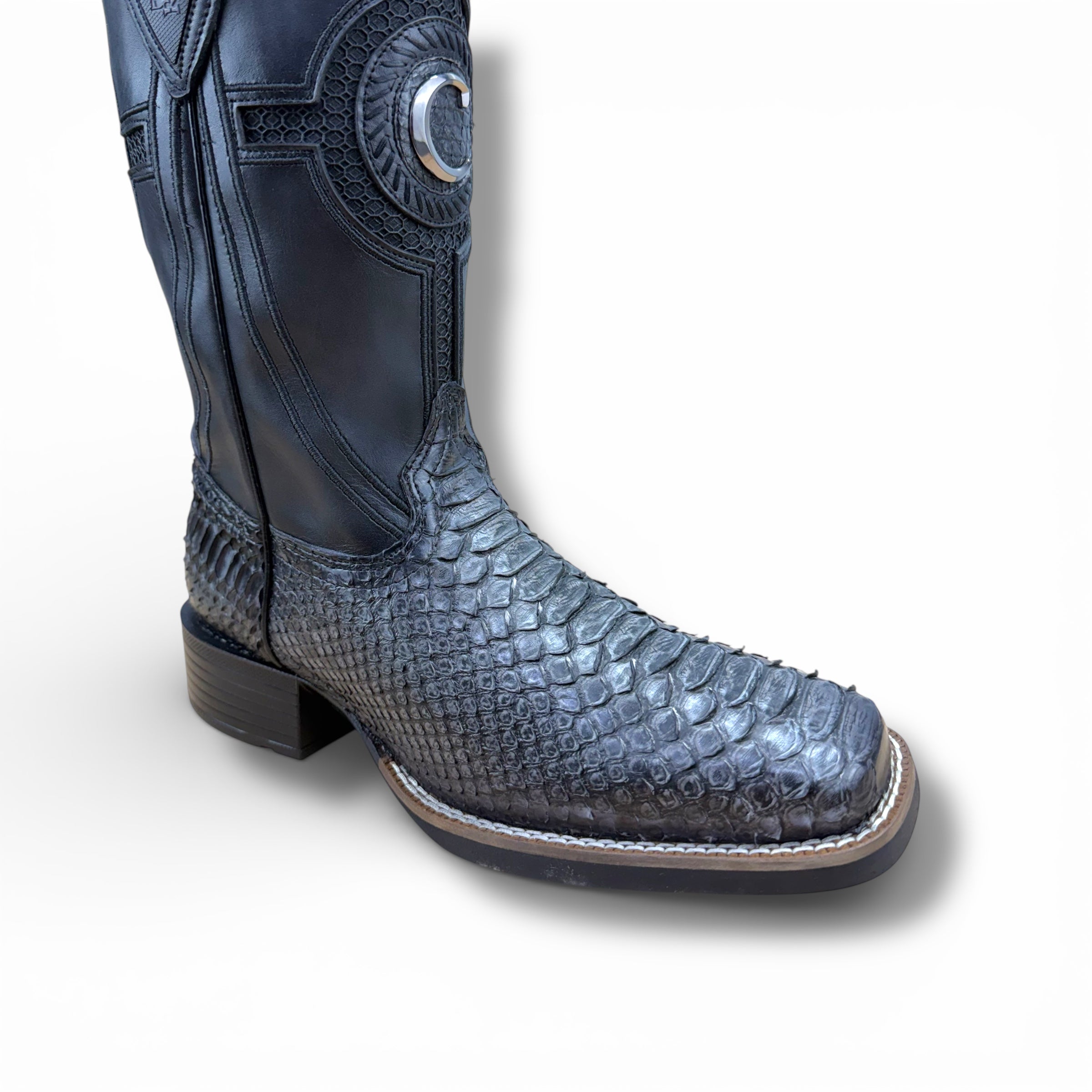 Cuadra CU977 Python Boot – Arctic Blue / Grey