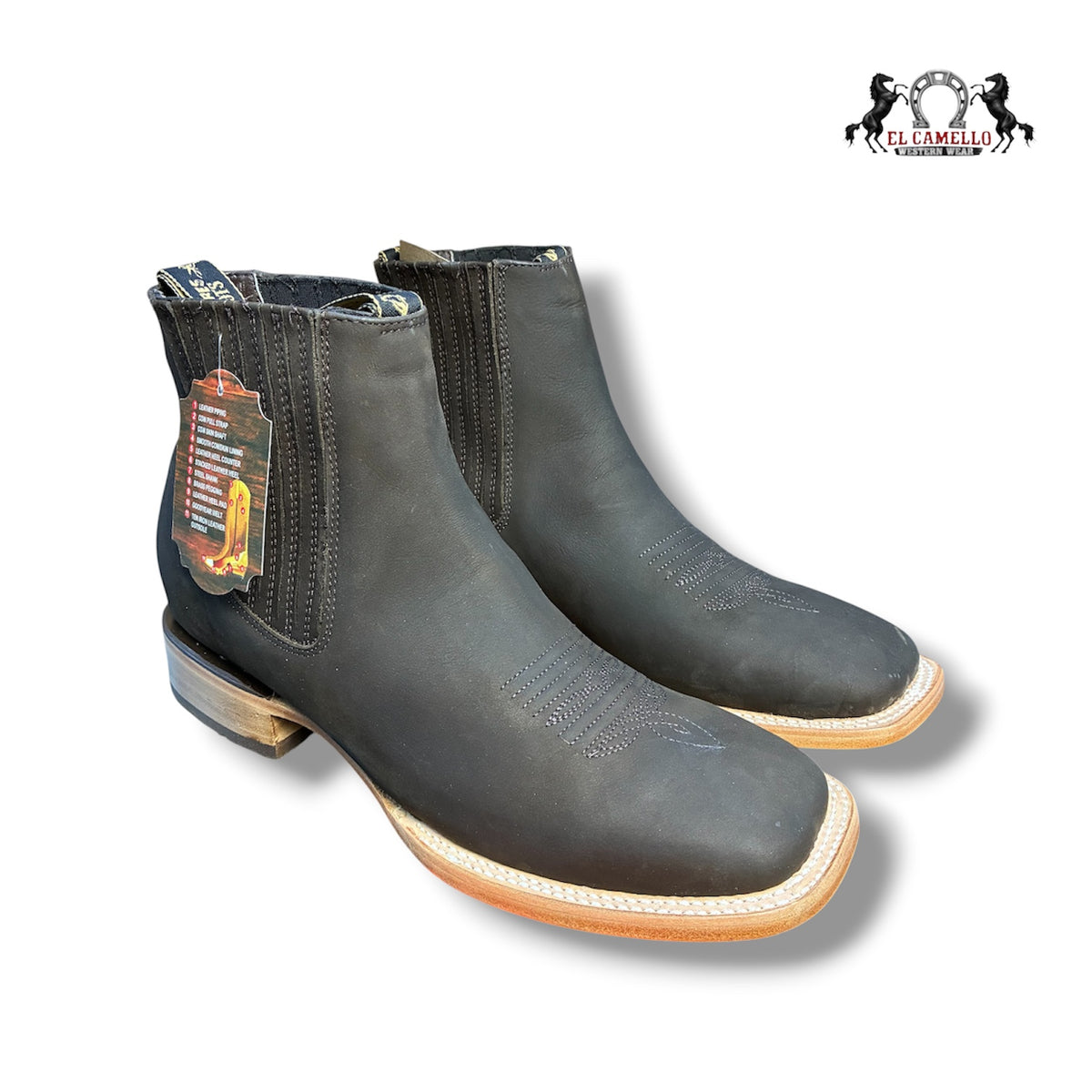 NOBUCK CAFE BULLDOG/CUERO TORRES BOOTS