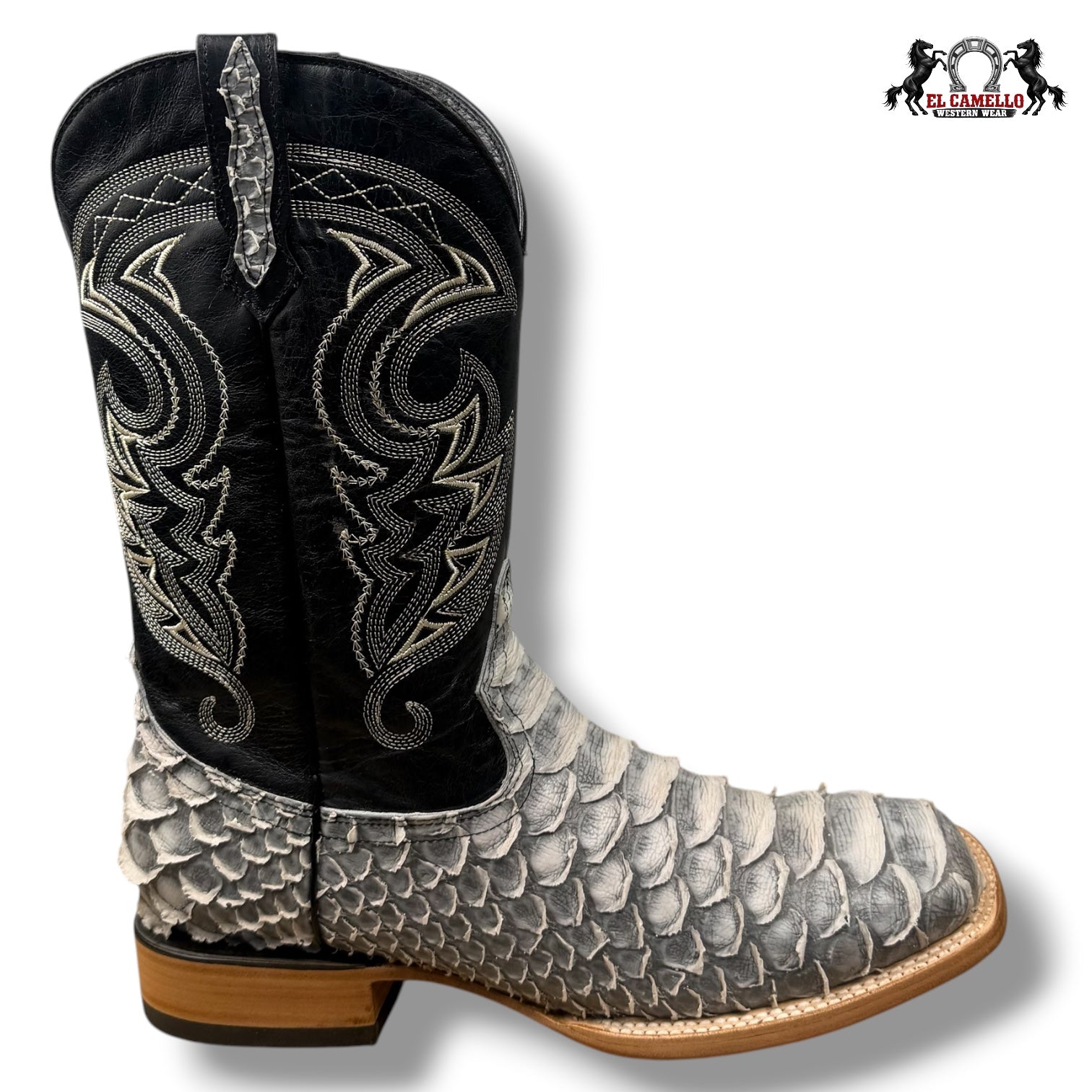 Python Imitacion Gris Plata Torres Boots TBRCC168