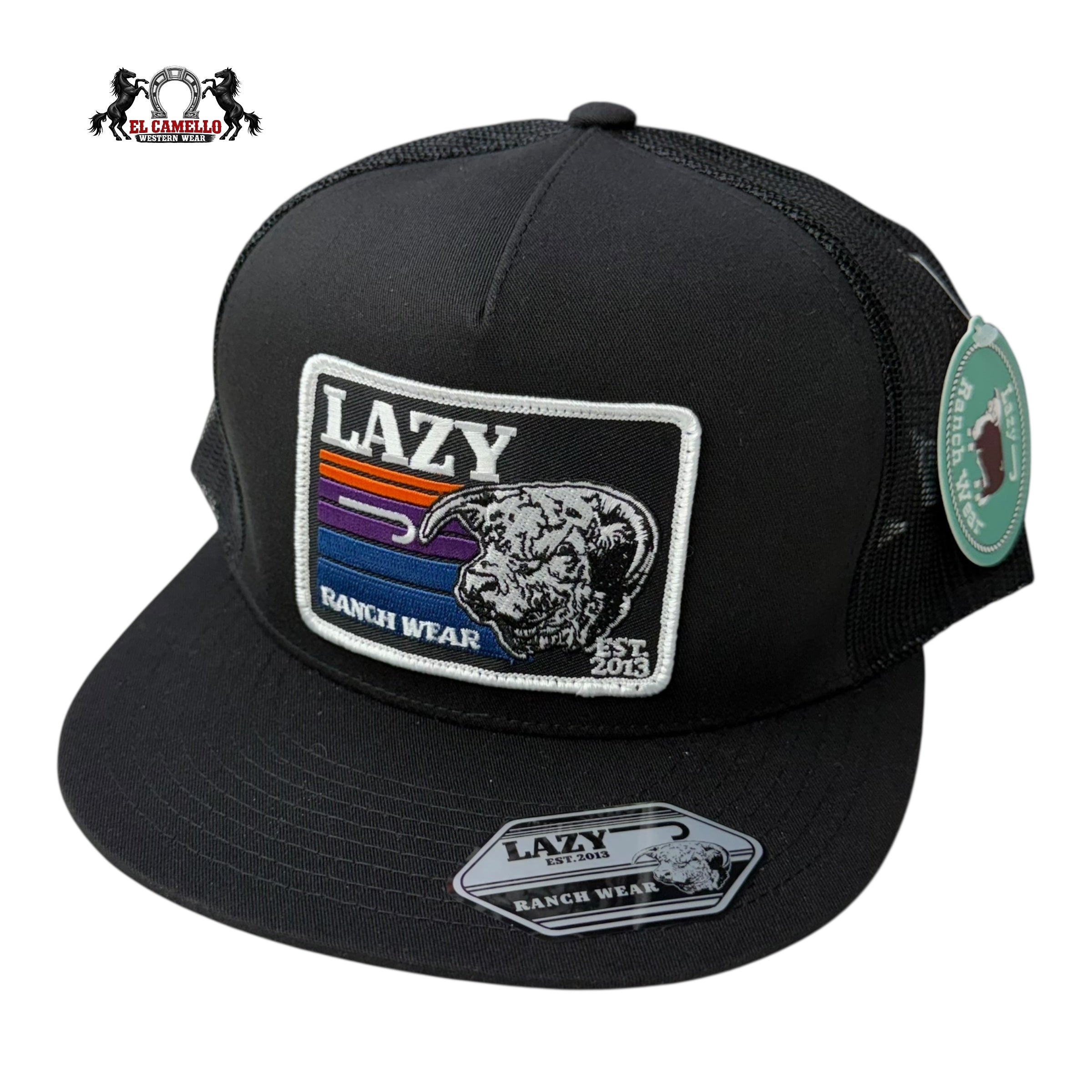 Lazy J Ranch Lazy Ranch Wear Retro Stripe Snapback – Black