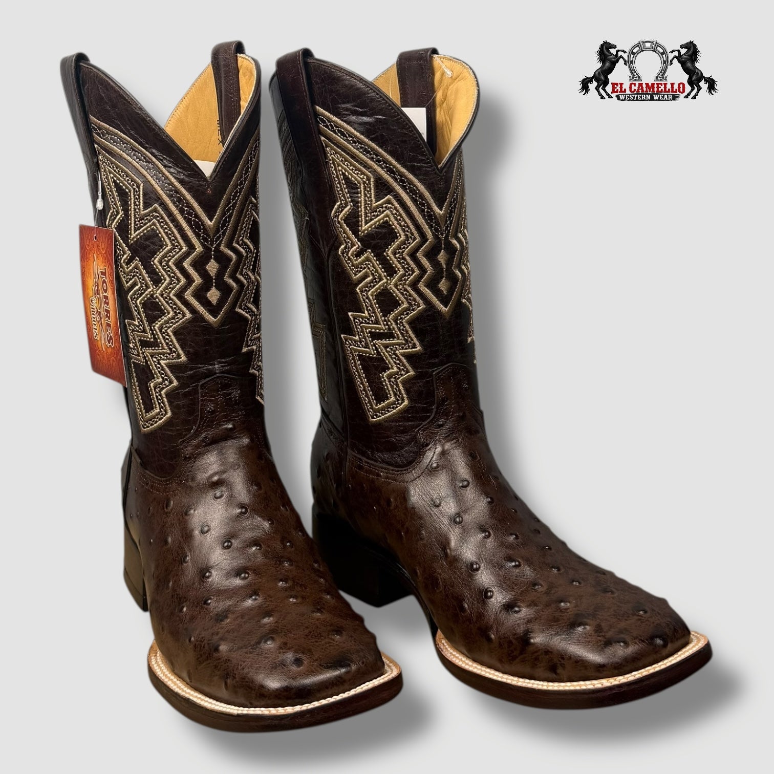 Avestruz Grabado Cafe Torres Boots TBRCC124