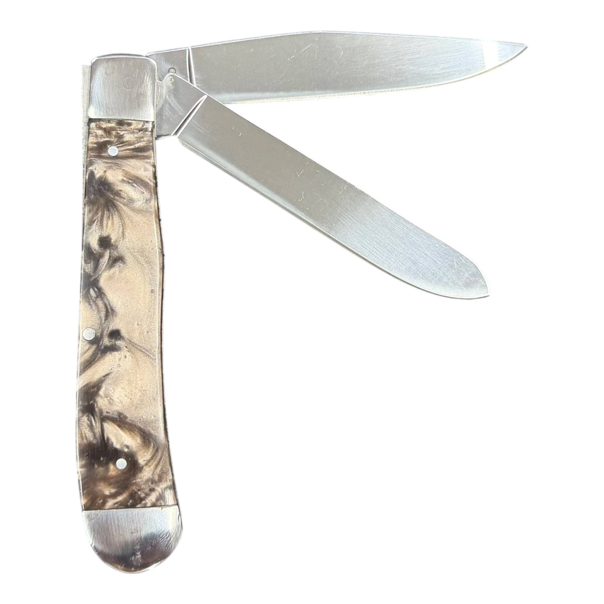 Circle SH Cutlery Trapper Pocket Knife – Marble Handle (Model OK324)