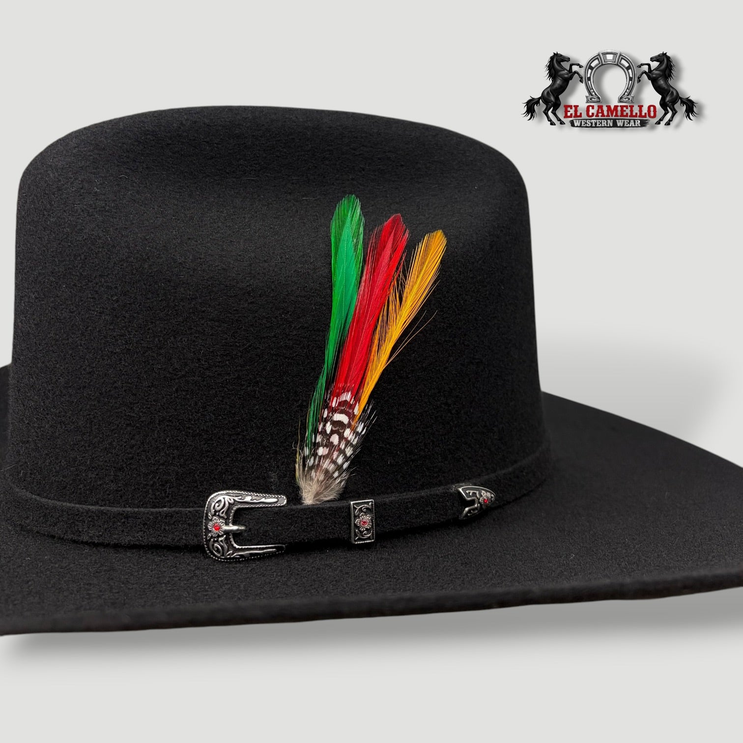 6x Torres Ranch "JOHNSON" Felt - Black