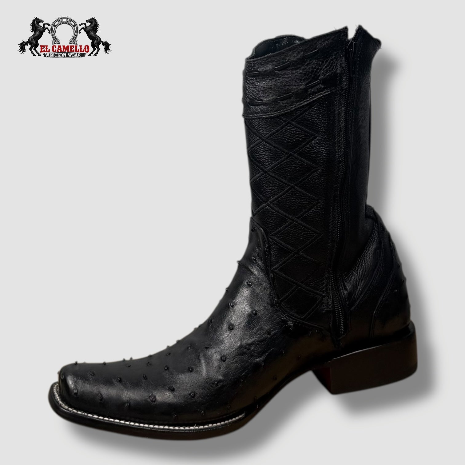 Avestruz Dubay Negro Torres Boots TBRCC138