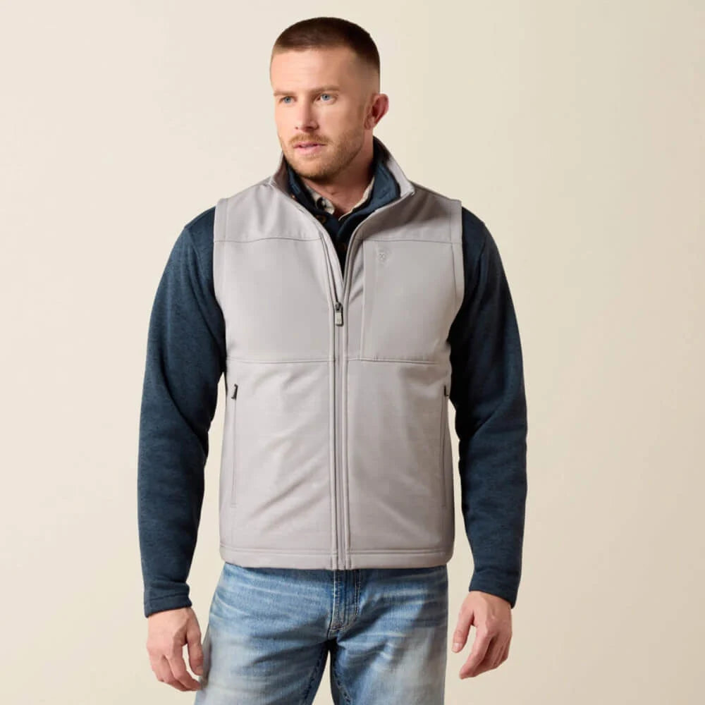 Ariat Mens Vernon Softshell Vest Wet Weather Emboss Southwest - 10079430