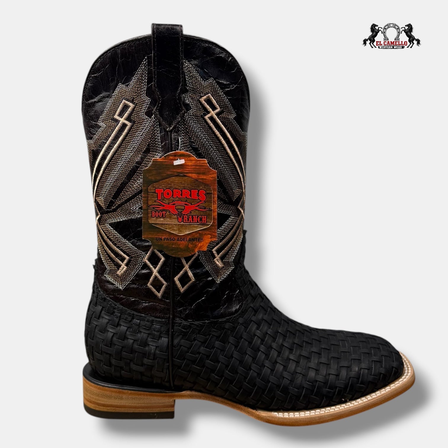 Petatillo Tejido Negro -Cafe Torres Boots TBRCC188
