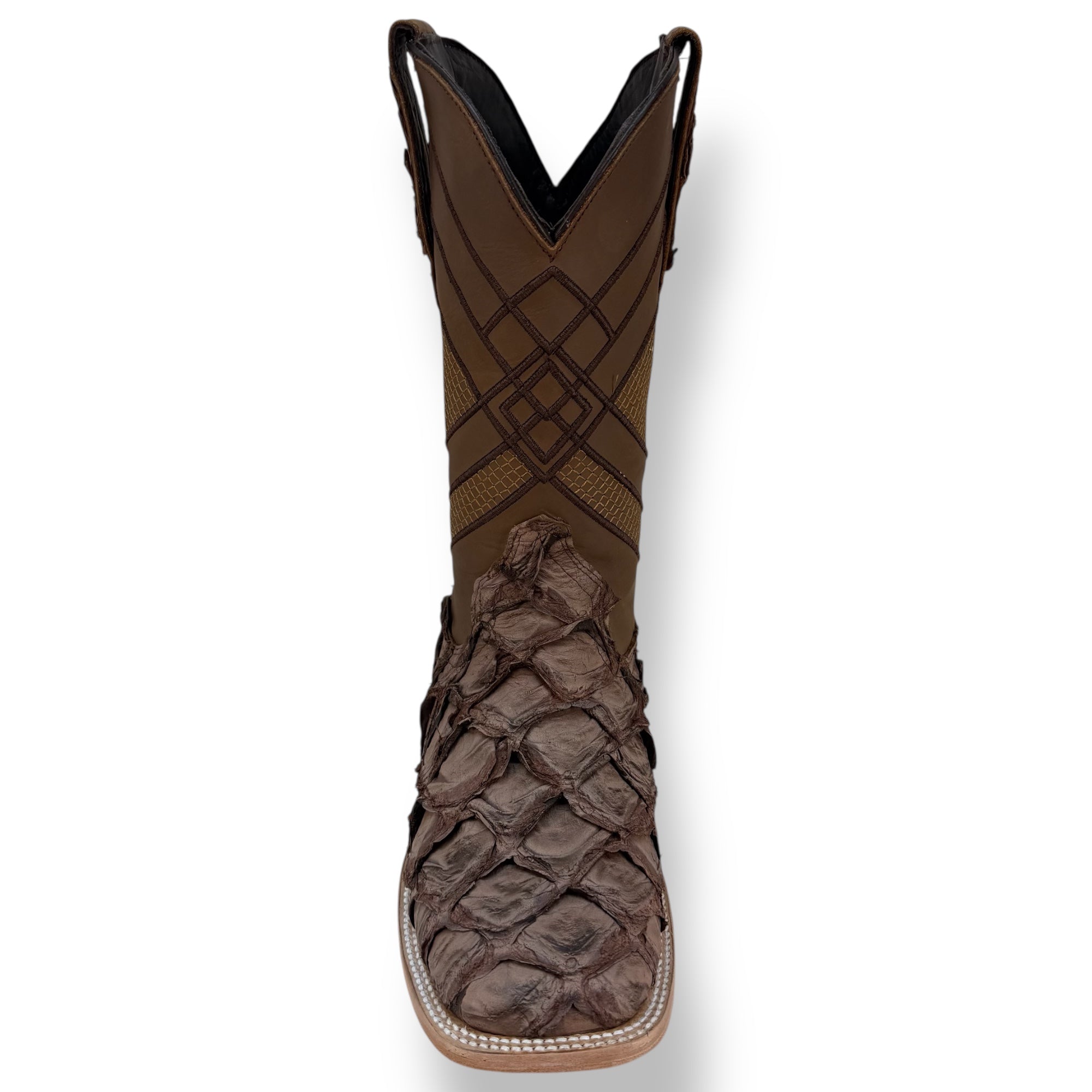 Pirarucu Mustang Square Toe Cowboy Boot