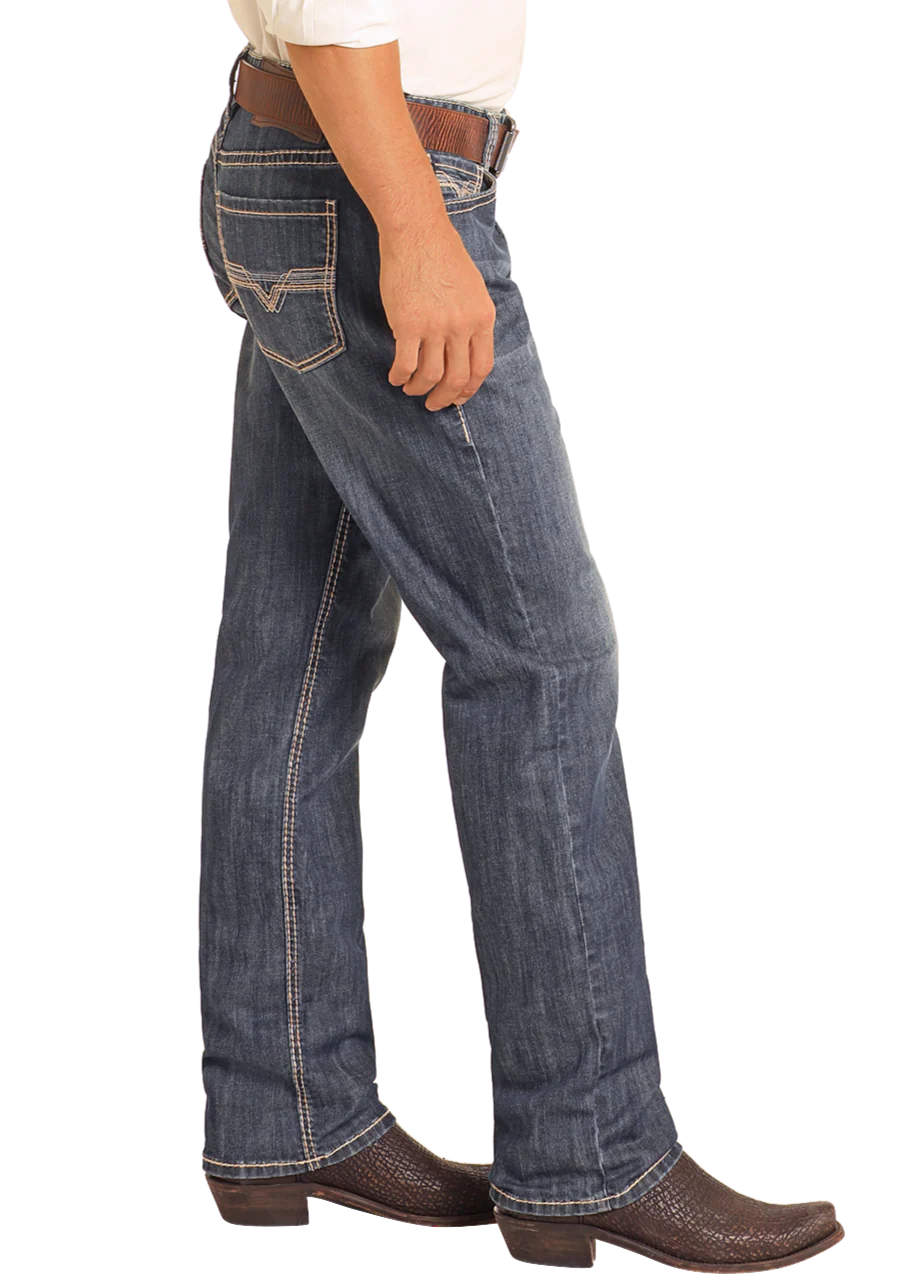 Relaxed Fit Small V Stackable Bootcut Jeans BMTBD04810