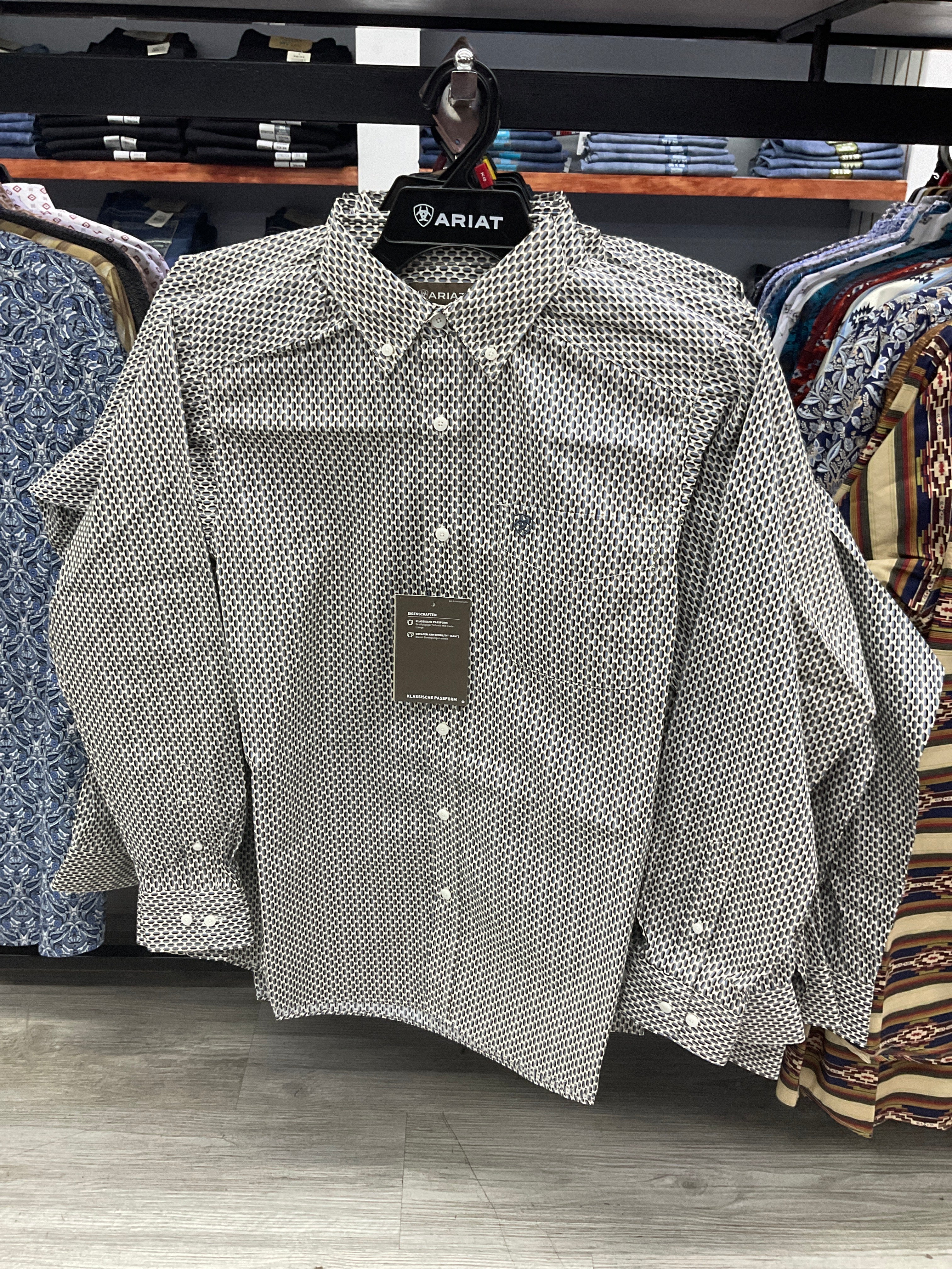 Ariat White Multi Geometric print