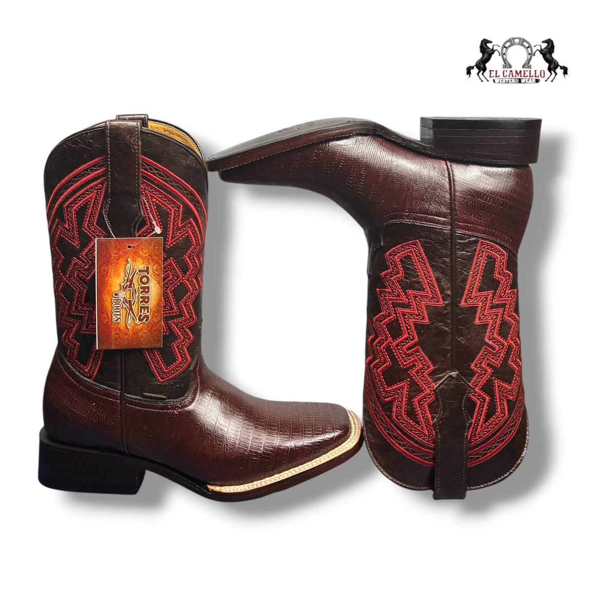 CLON LIZARD BLACKCHERRY TORRES BOOTS