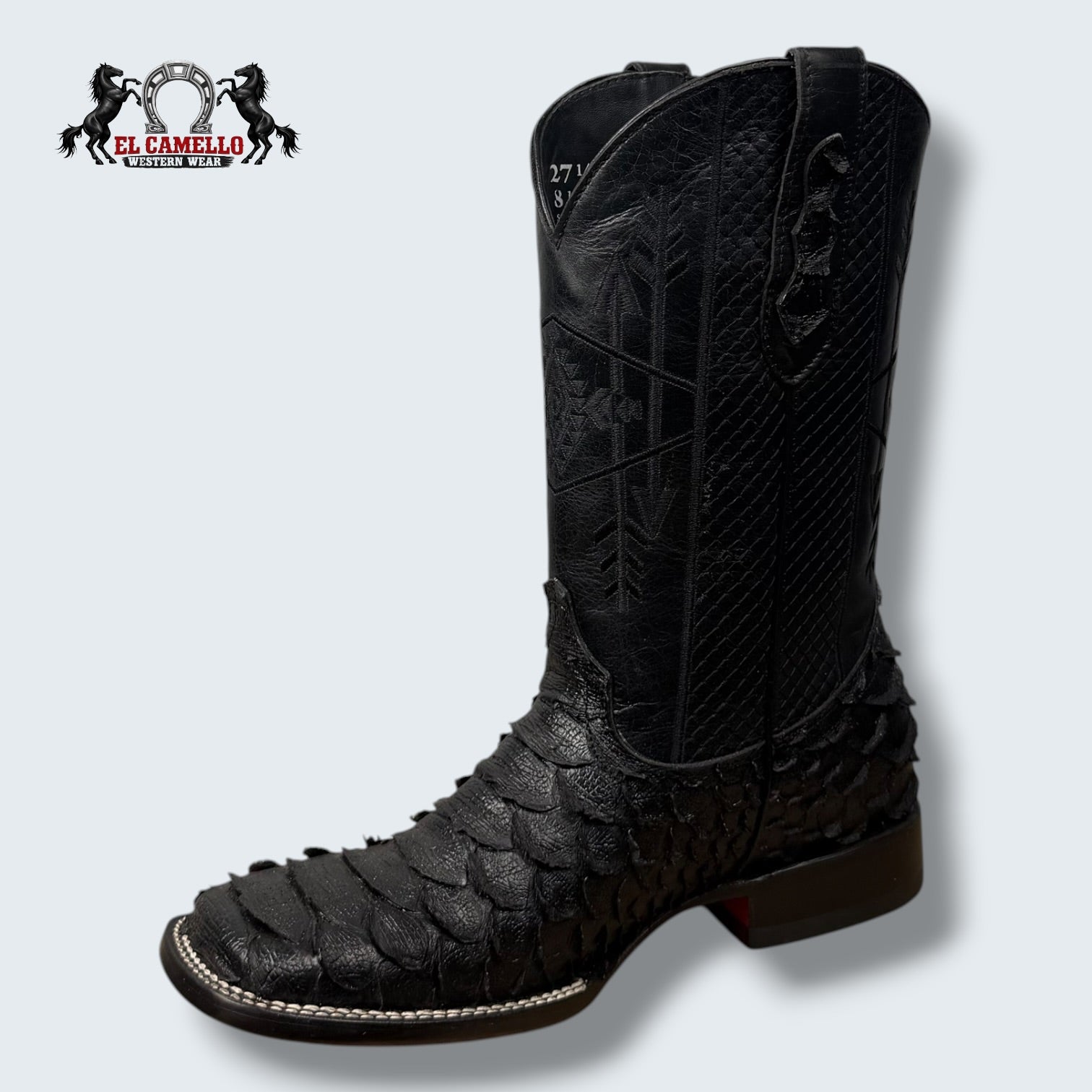 Python Imitacion Negro Torres Boots TBRCC148