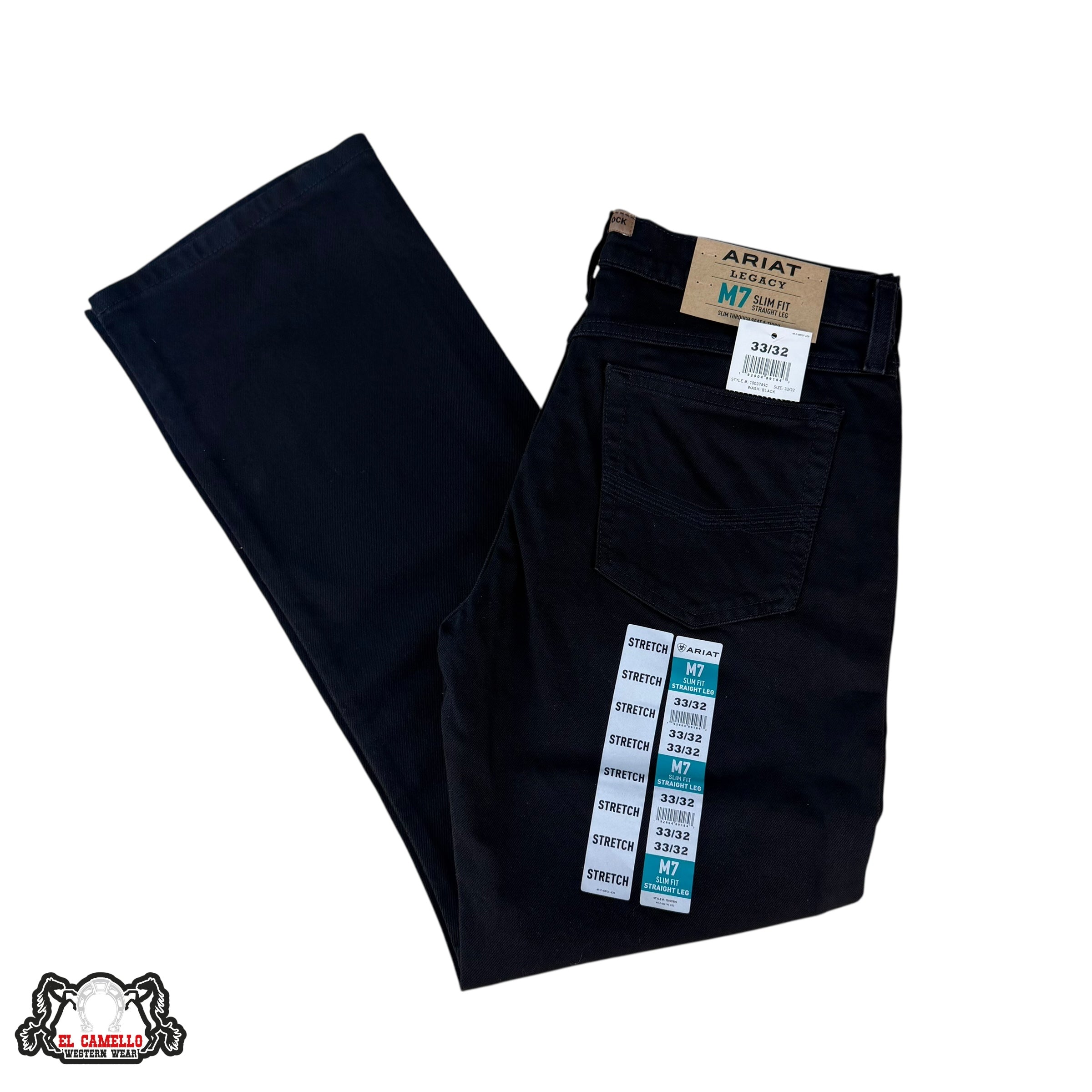 Ariat M7 Slim Fit Straight Leg Black 10037890