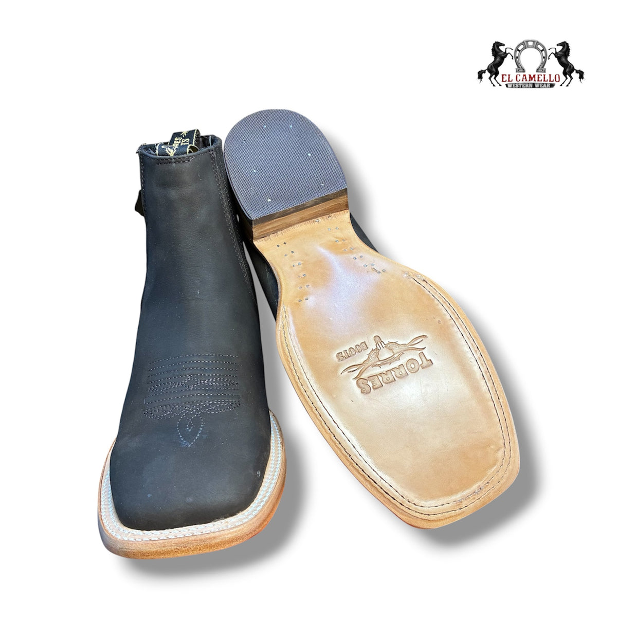 NOBUCK CAFE BULLDOG/CUERO TORRES BOOTS