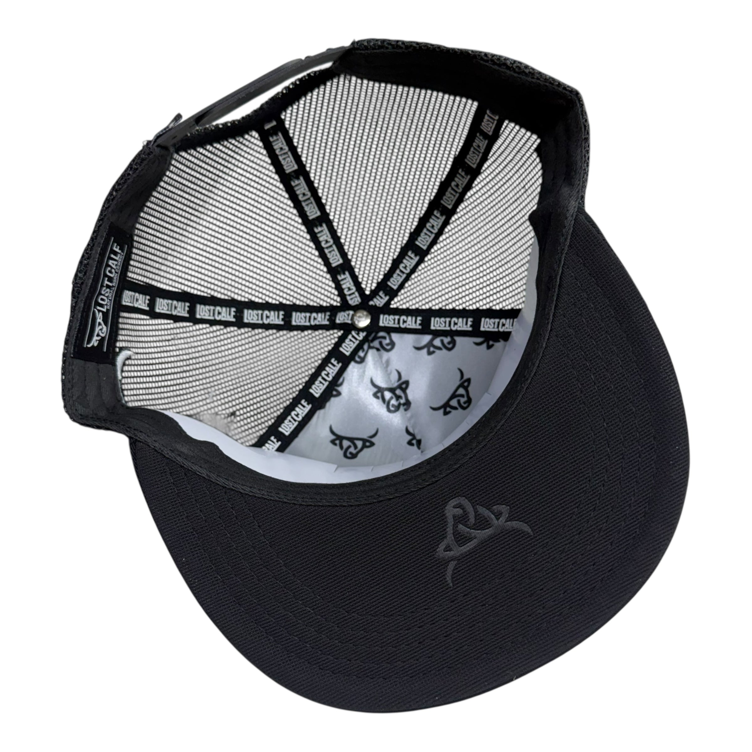 Lost Calf Patriotic Feather Mesh Cap – Black LC1009