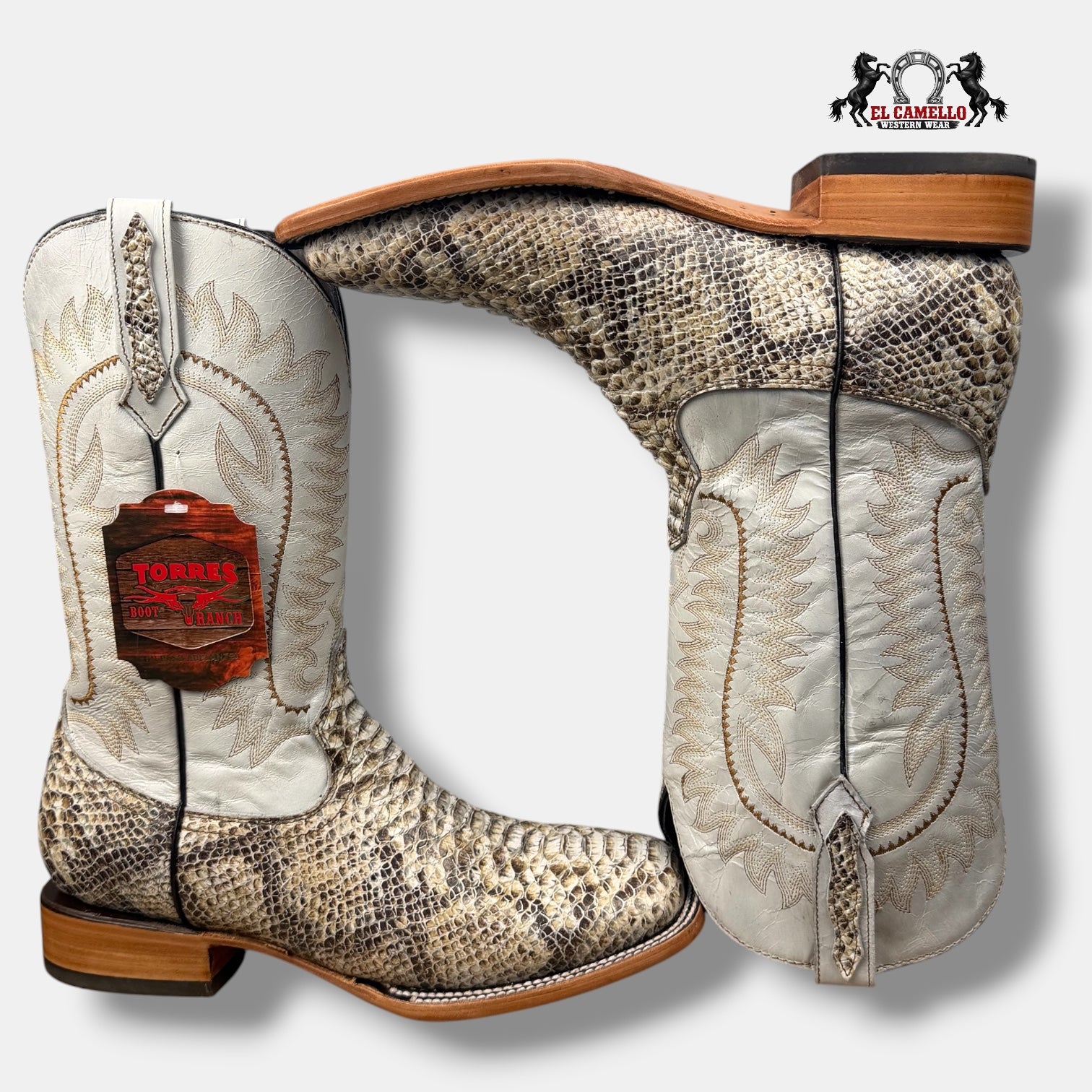 Python Natural Blanco Torres Boots TBRCC175