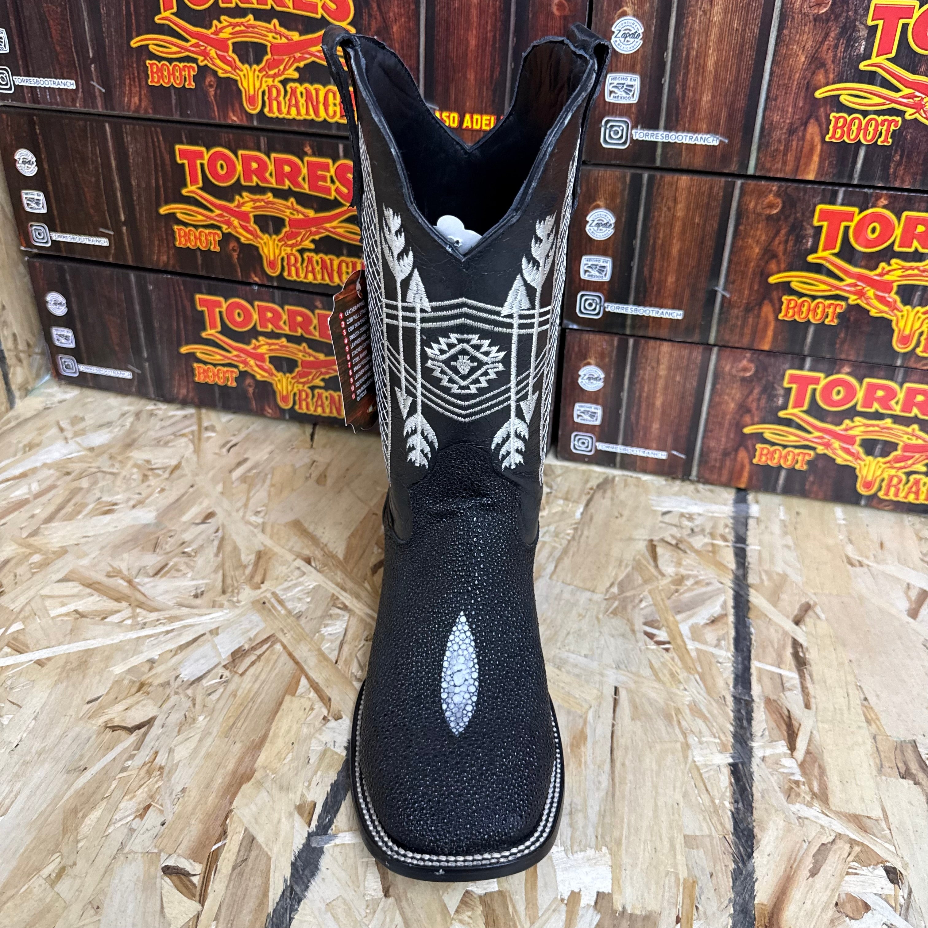 Print Black Stingray Boot