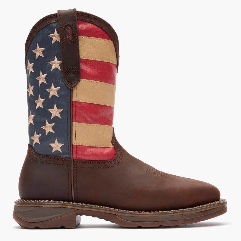 DB020 Durango® Working' Rebel™ Patriotic Steel Toe Work Boot