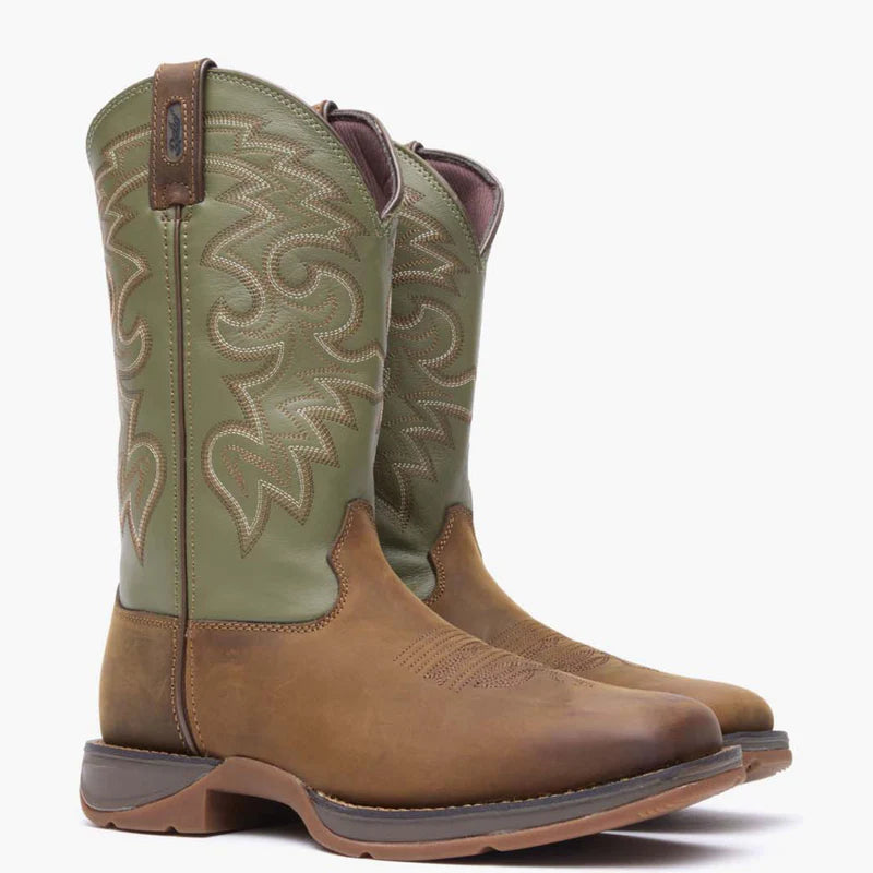 DB5416 Rebel by Durango® Coffee & Cactus Pull-On Western Boot
