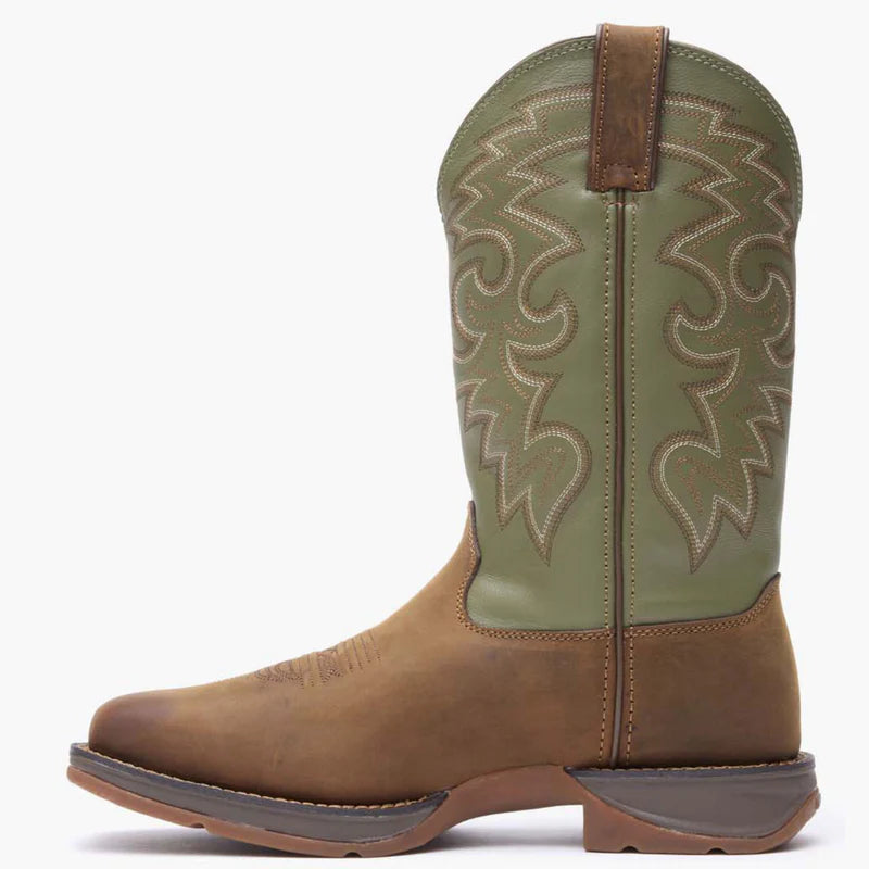 DB5416 Rebel by Durango® Coffee & Cactus Pull-On Western Boot