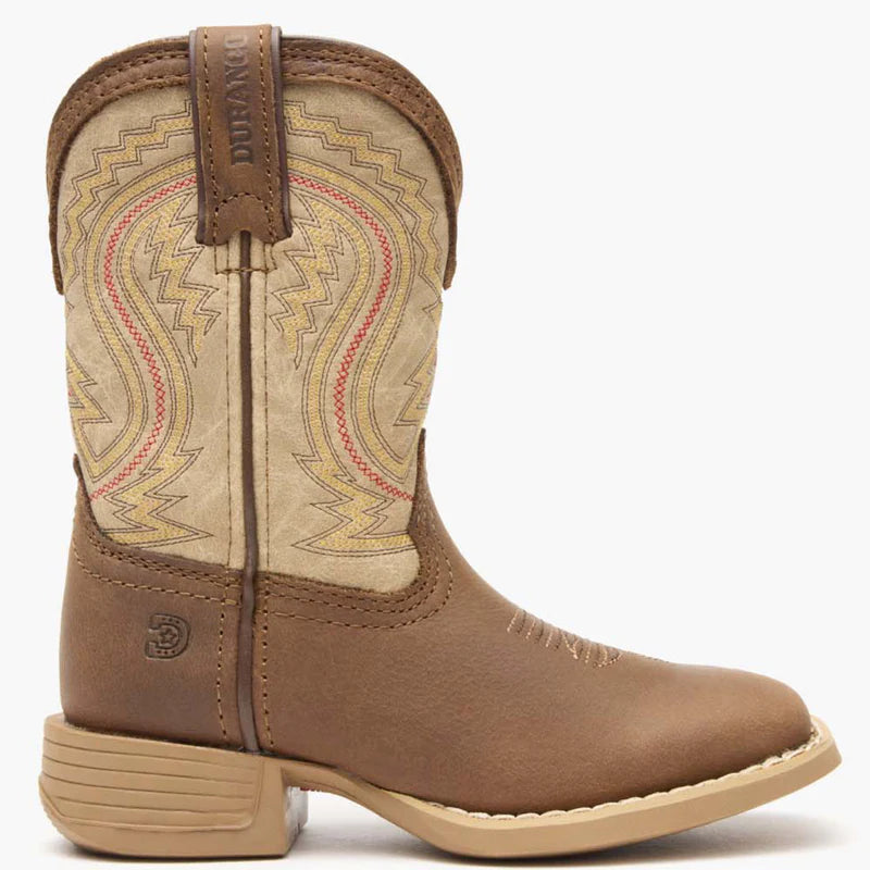 DBT0241C Durango® Lil' Rebel Pro™ Little Kids' Coffee and Bone Western Boot