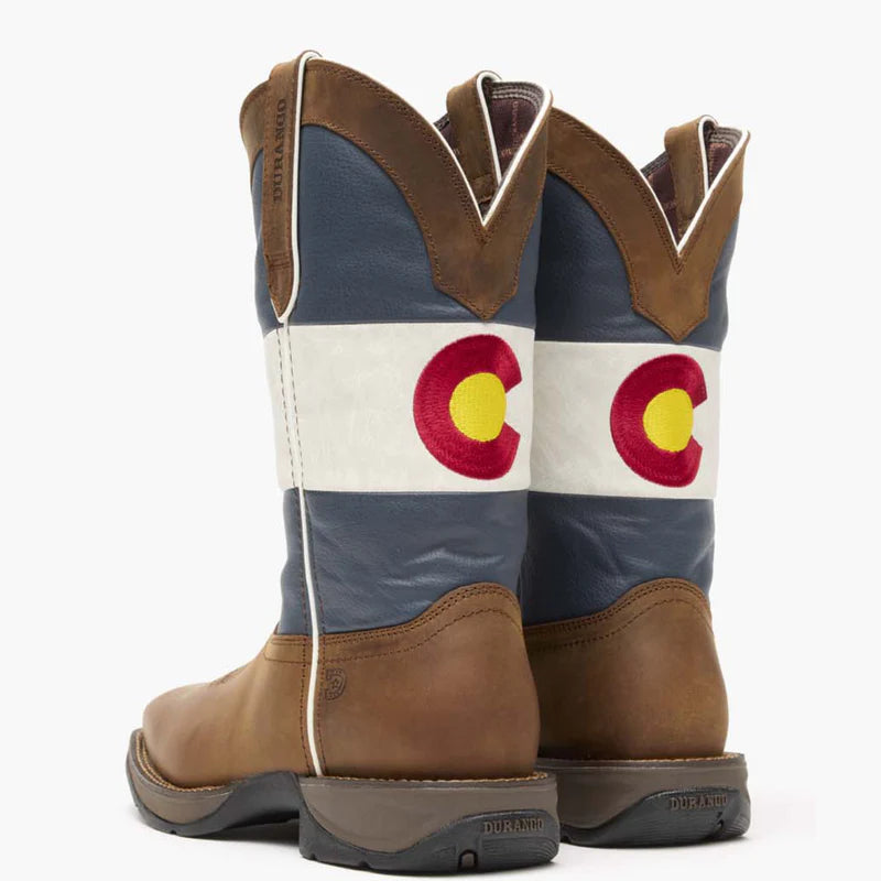 DDB0346 Rebel by Durango® Colorado Flag Western Boot