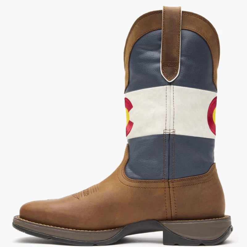DDB0346 Rebel by Durango® Colorado Flag Western Boot