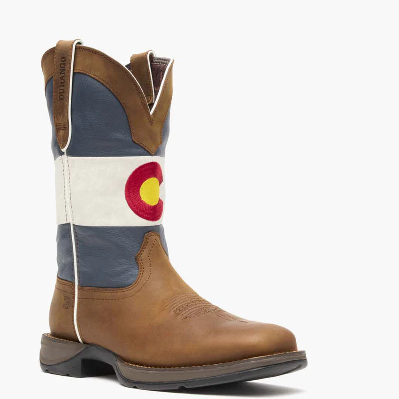 DDB0346 Rebel by Durango® Colorado Flag Western Boot