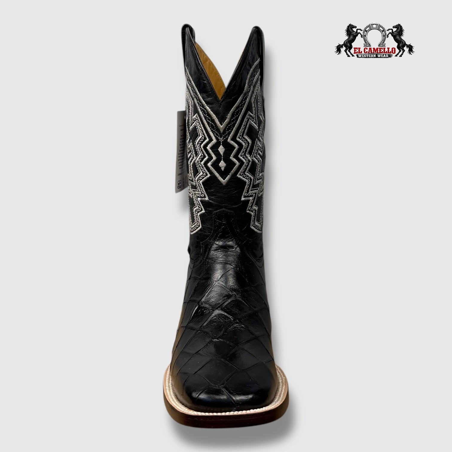 Pescado Grabado Negro Torres Boots