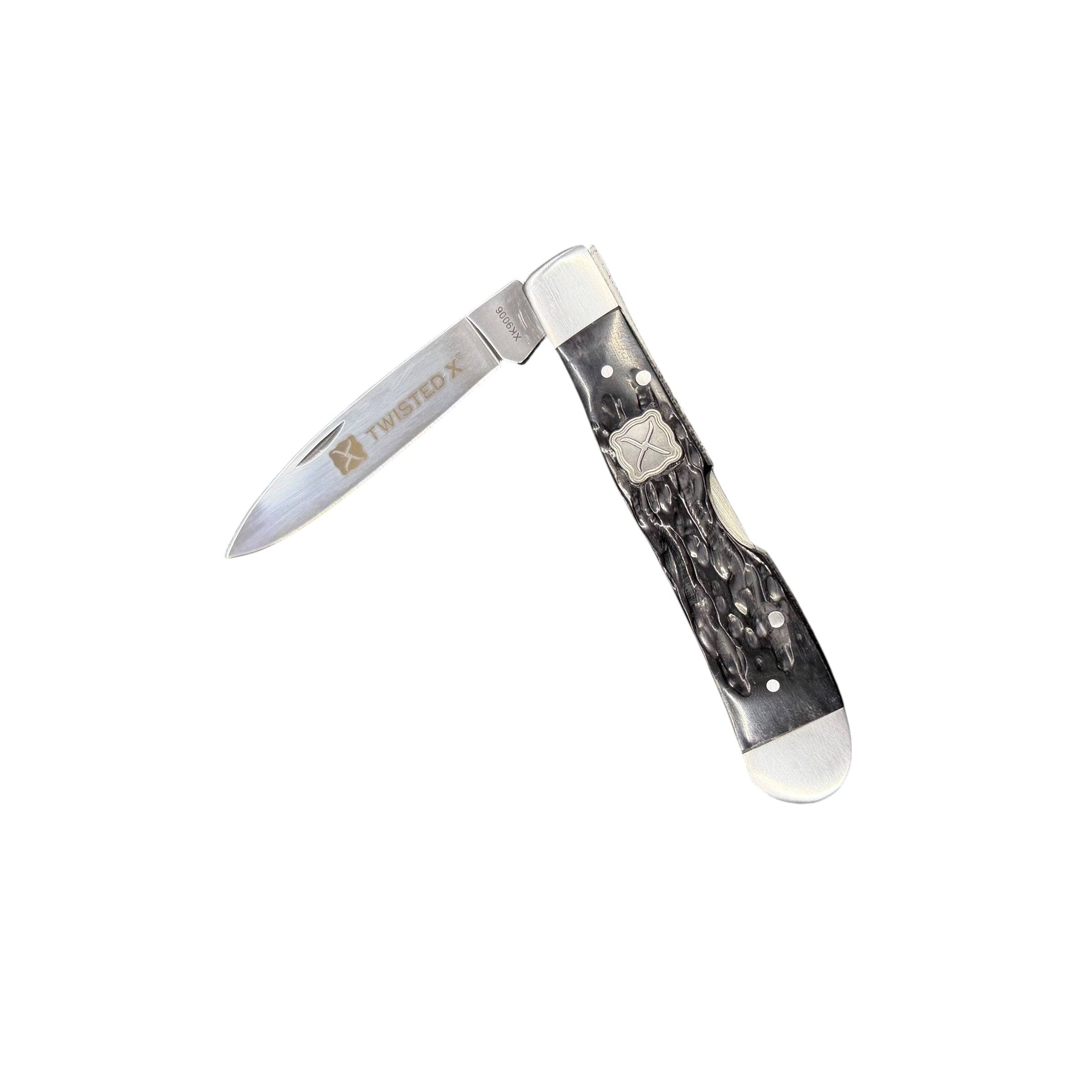 Twisted X Folding Pocket Knife – Black Handle (Model XK9006)