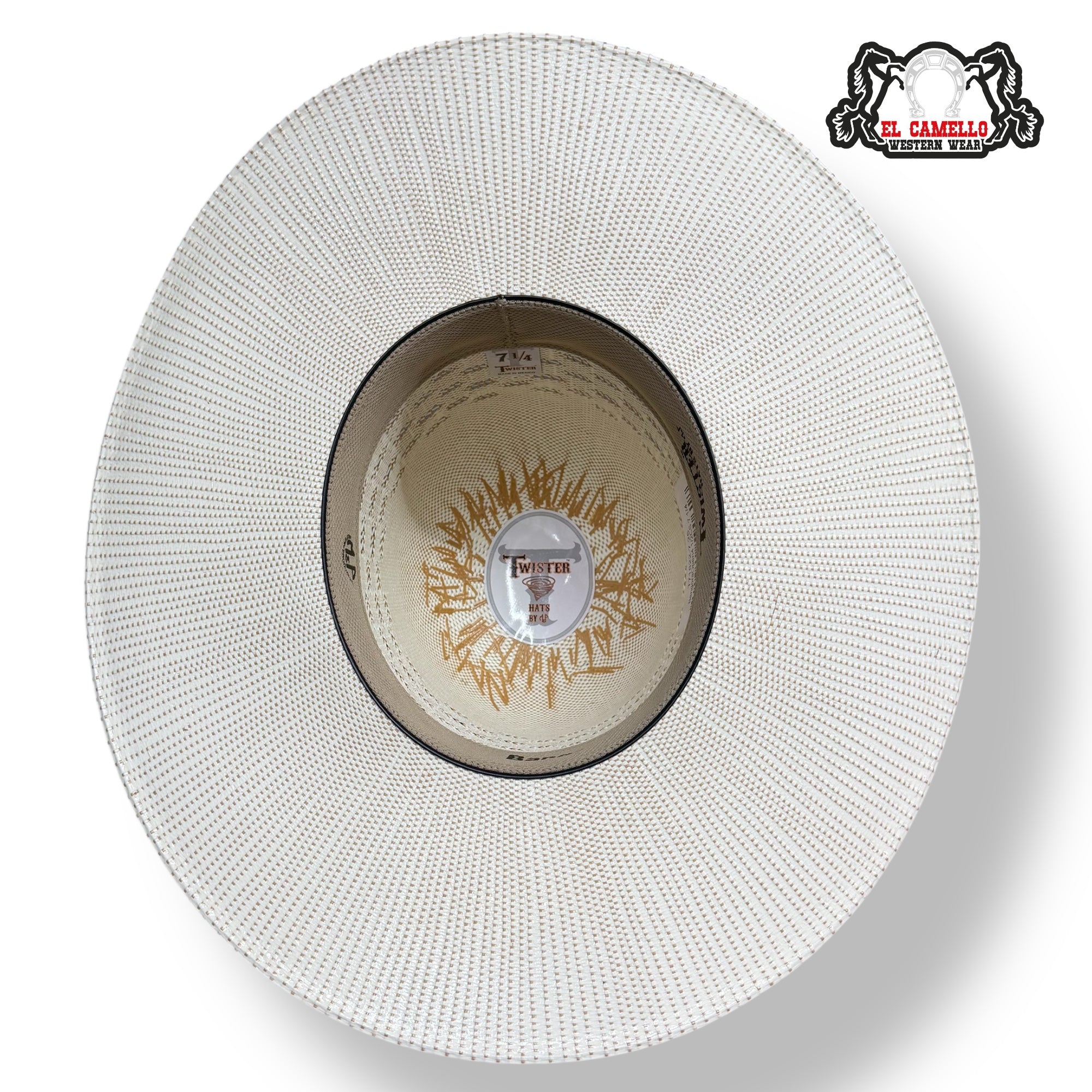 Bangora Open Crown Straw Hat – Natural, 4 1/2” Brim T71822