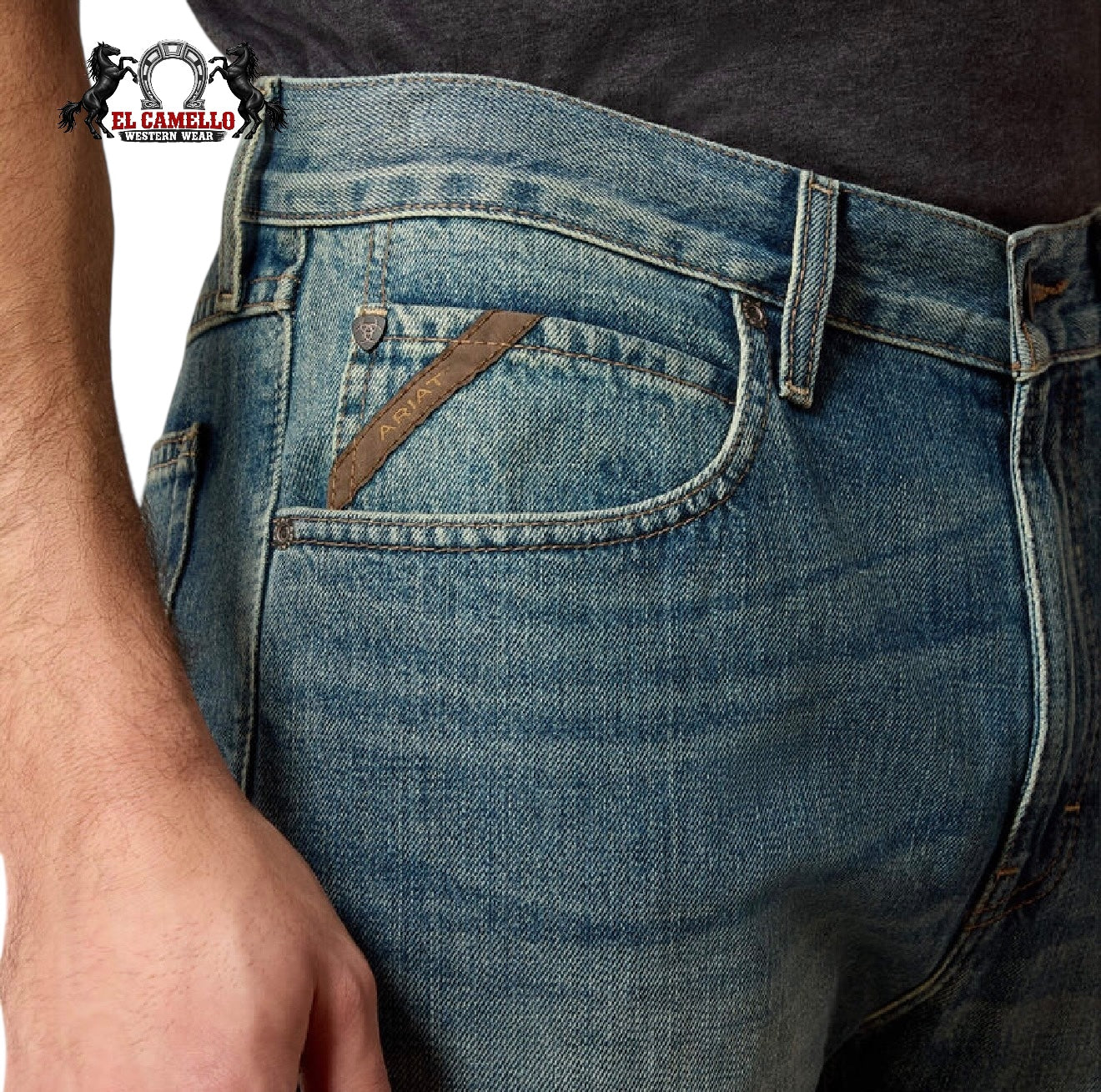 Ariat M2 Traditional Relaxed Boot Cut Jeans – Granite Wash 10008398