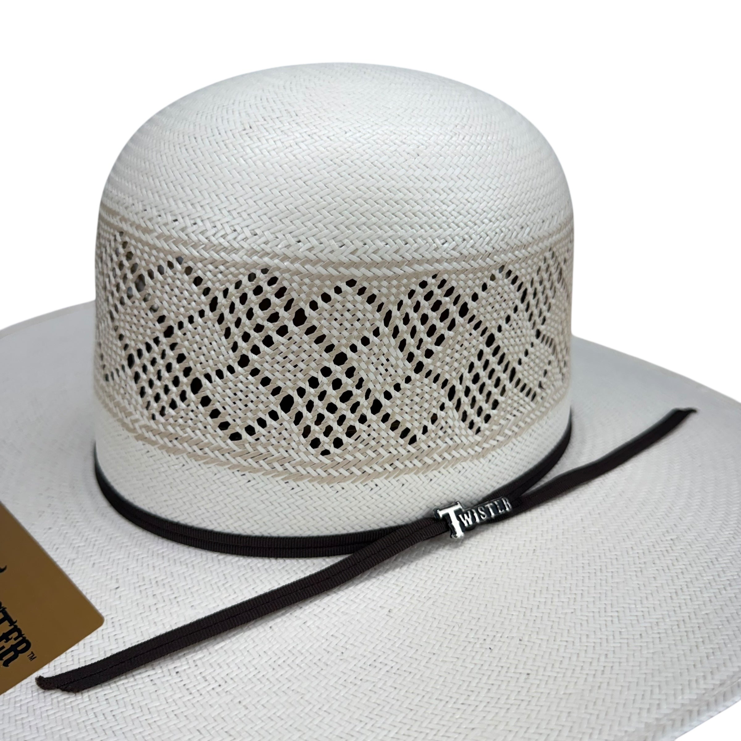 Twister 20X Open Crown Bangora Straw Cowboy Hat - T73546