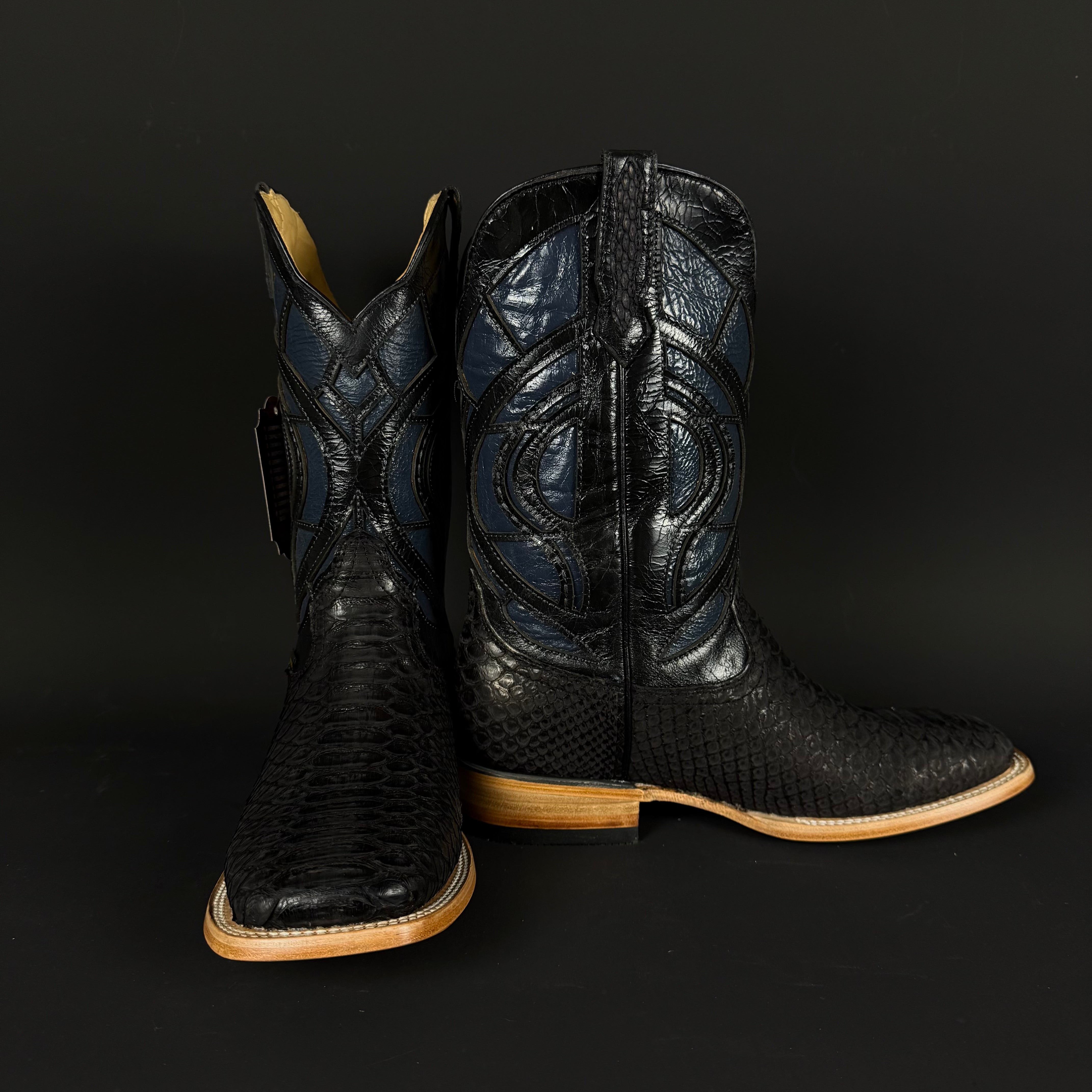 Torres Ranch - Genuine Python - Black