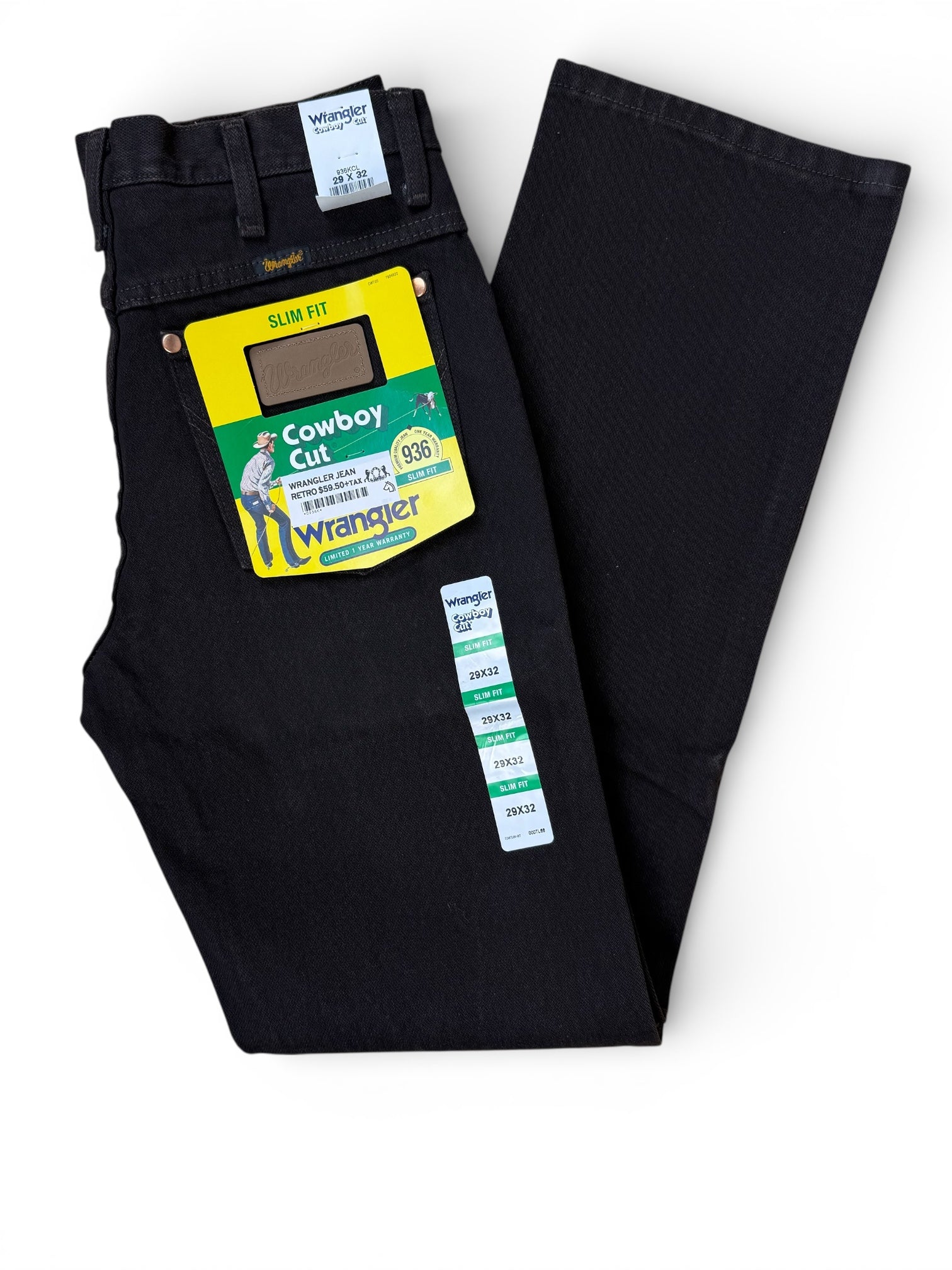 Wrangler Cowboy Cut® Slim Fit Black Jeans – Style 936