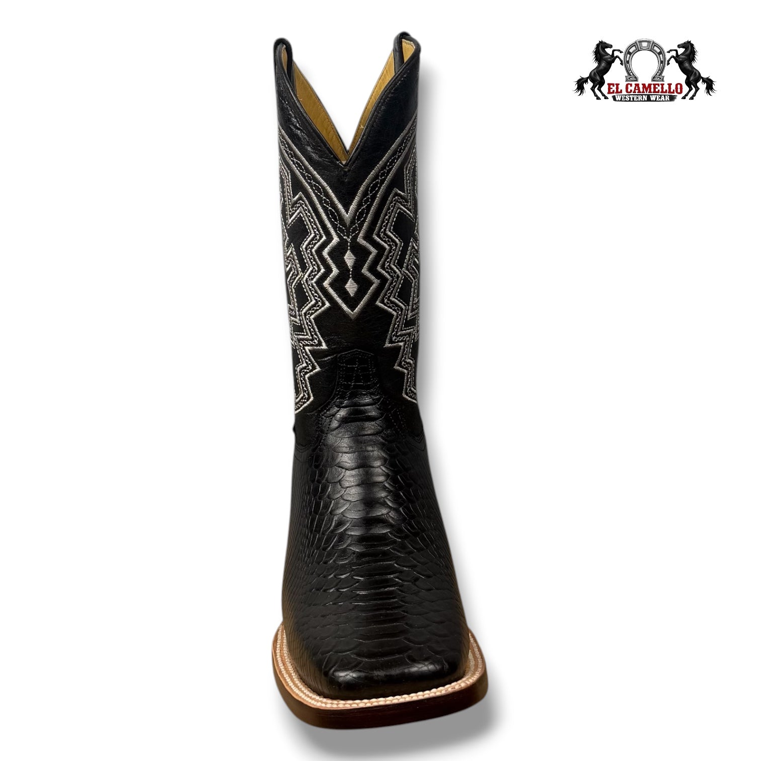 Python Grabado Negro Torres Boots TBRCC156