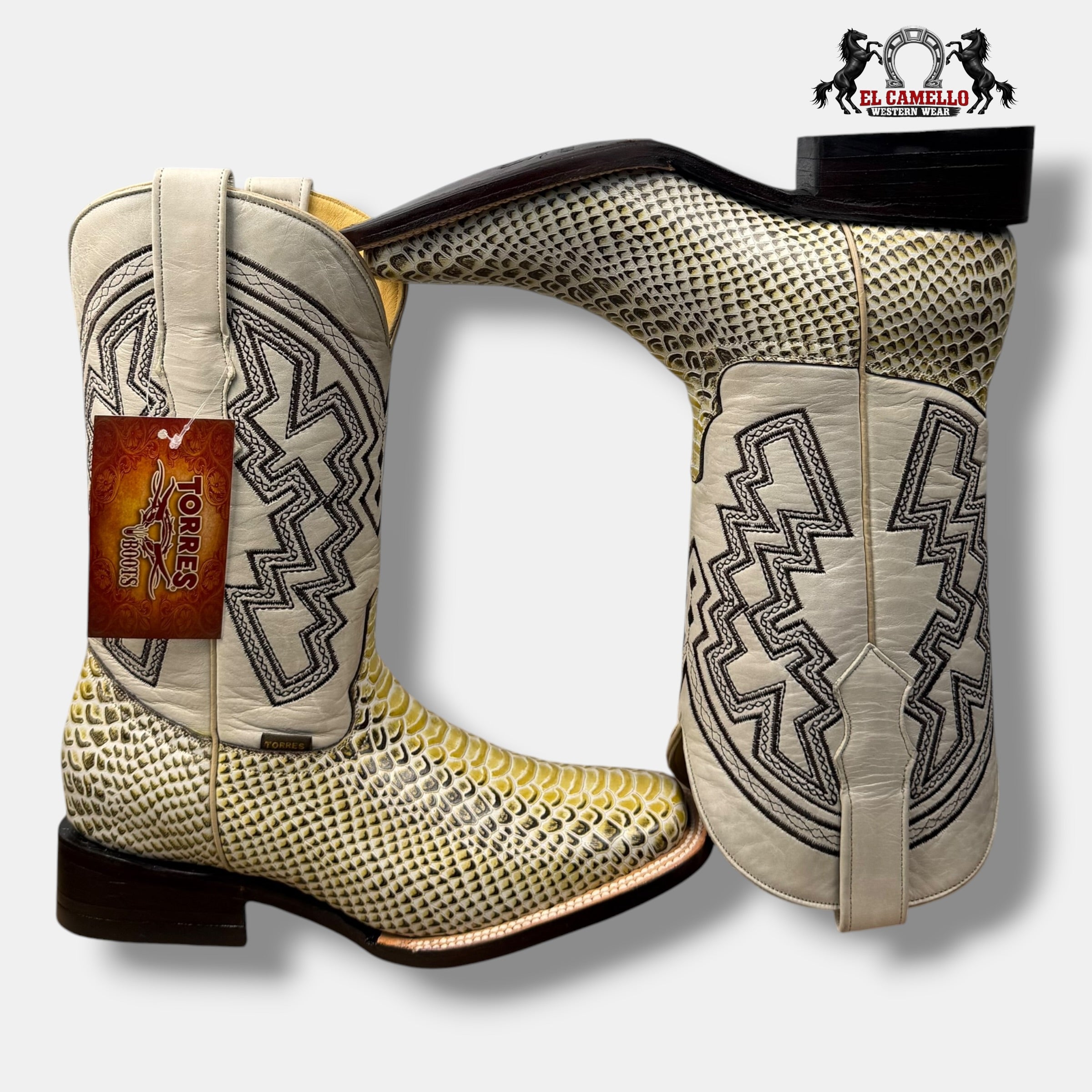 Python Grabado Natural Torres Boots TBRCC153
