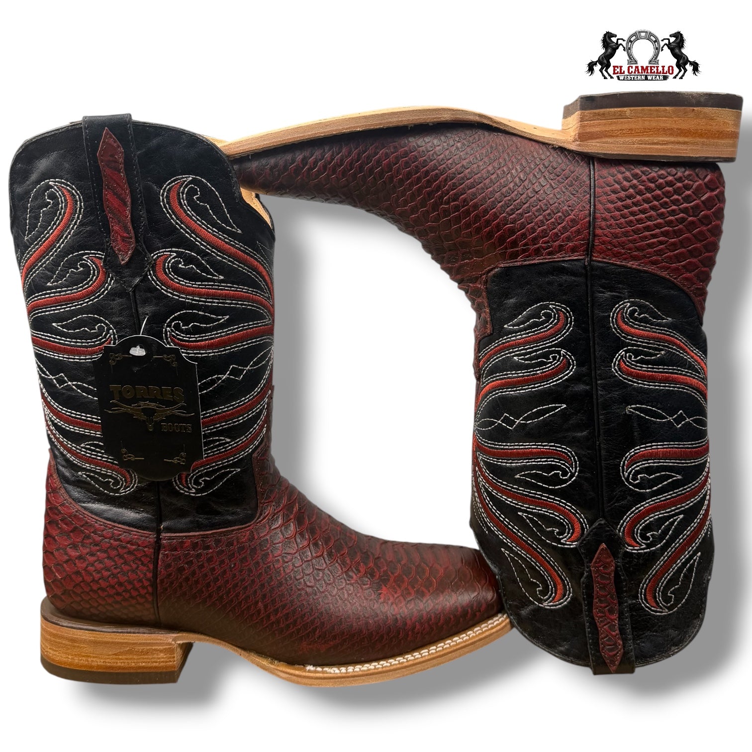 Python Black Cherry Torres Boots TBRCC160