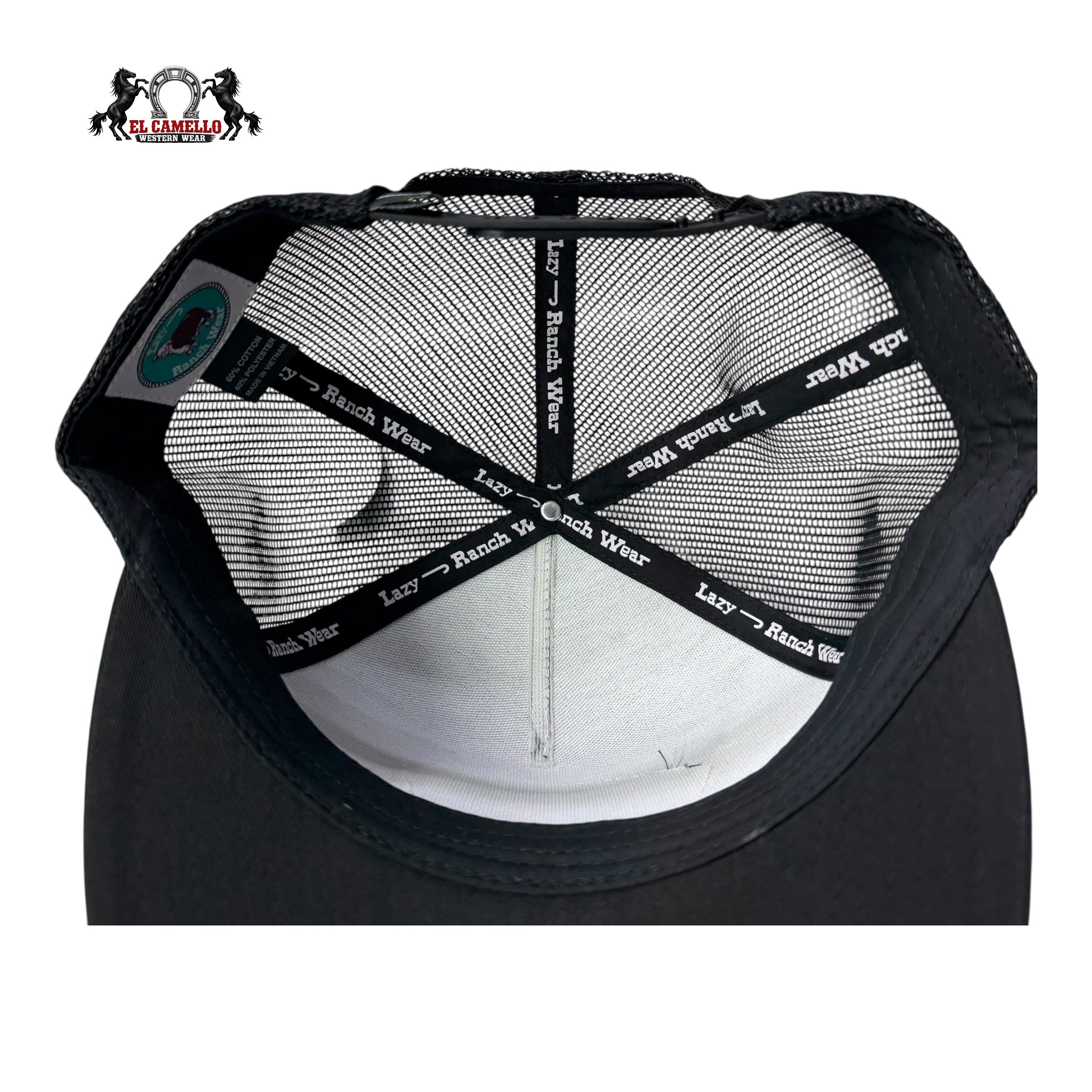 Lazy J Ranch Lazy Ranch Hereford Cattle Snapback – Black / Yellow