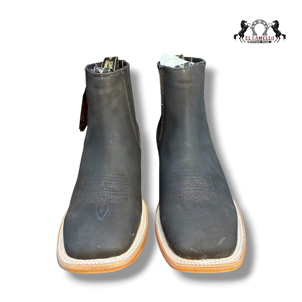 NOBUCK CAFE BULLDOG/CUERO TORRES BOOTS