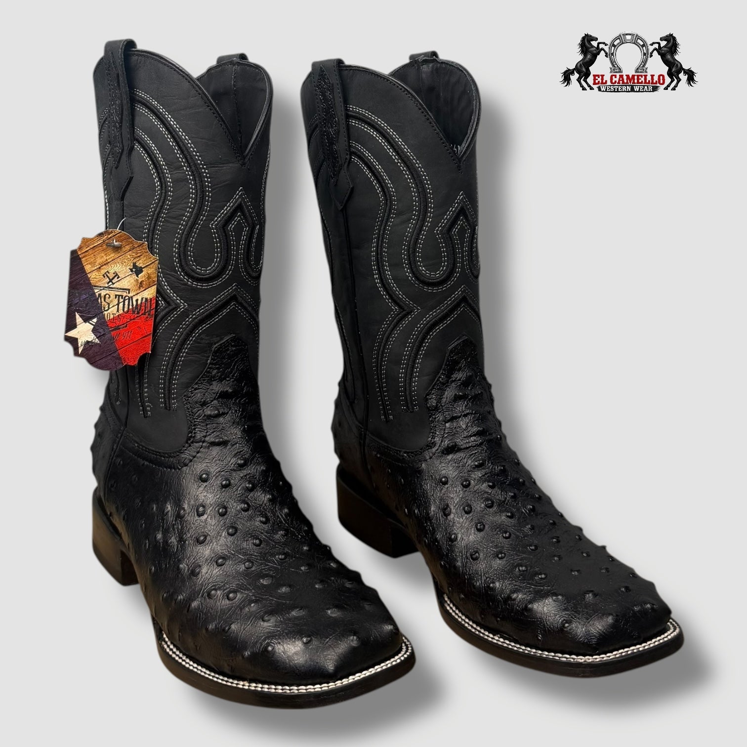 Avestruz Negro Barza Negro Torres Boots TBRCC139