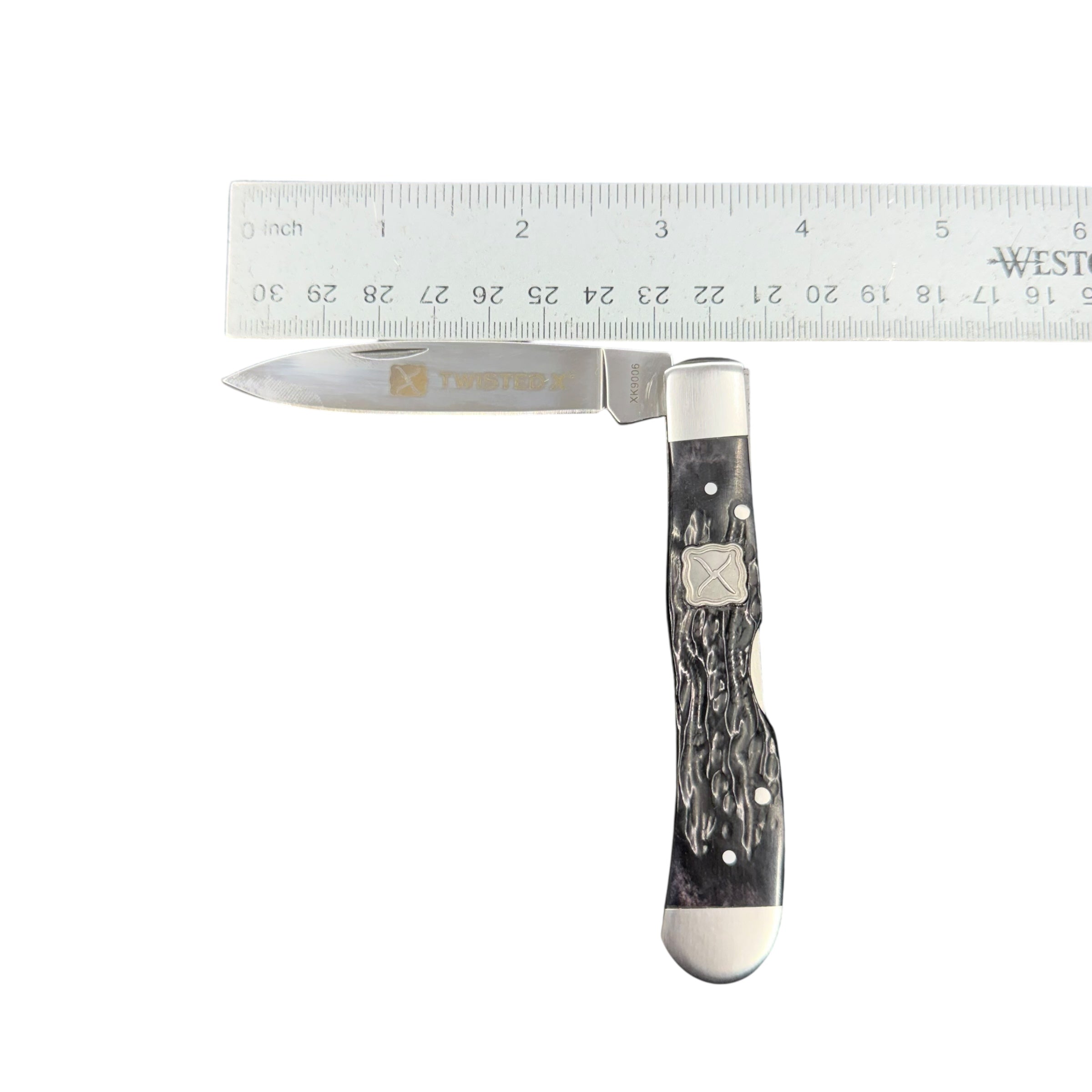Twisted X Folding Pocket Knife – Black Handle (Model XK9006)