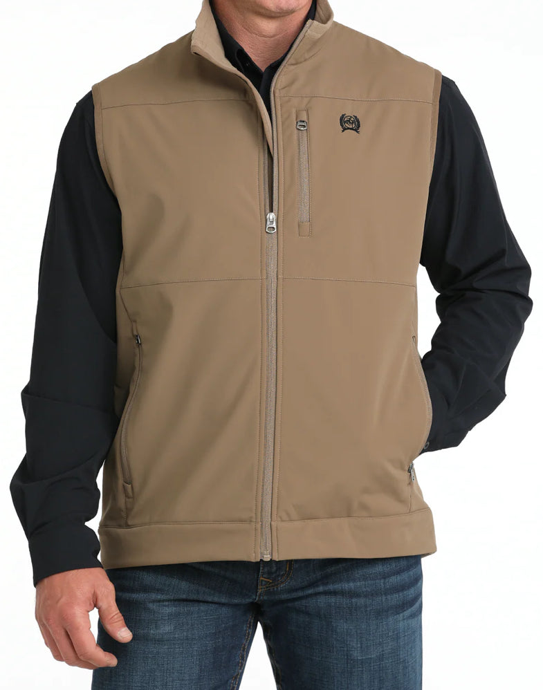 Cinch Men’s Concealed Carry Tan Bonded Vest MWV1099011