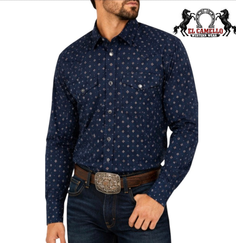 Ariat Men’s Night Sky Geo Print Long Sleeve Western Shirt – Style 10079752