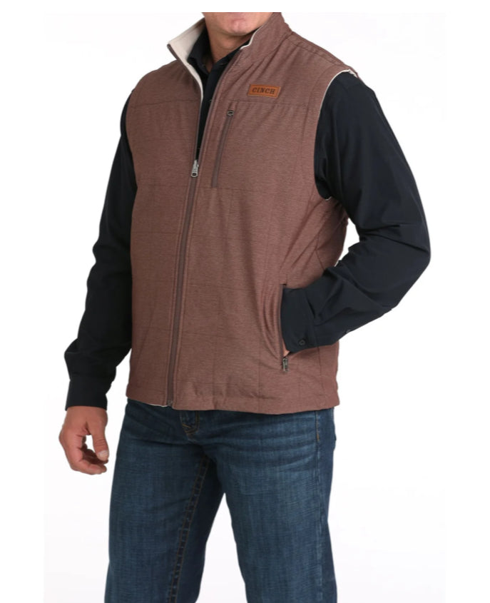Men's Cinch Reversible Burgundy/Cream Vest MWV1926002